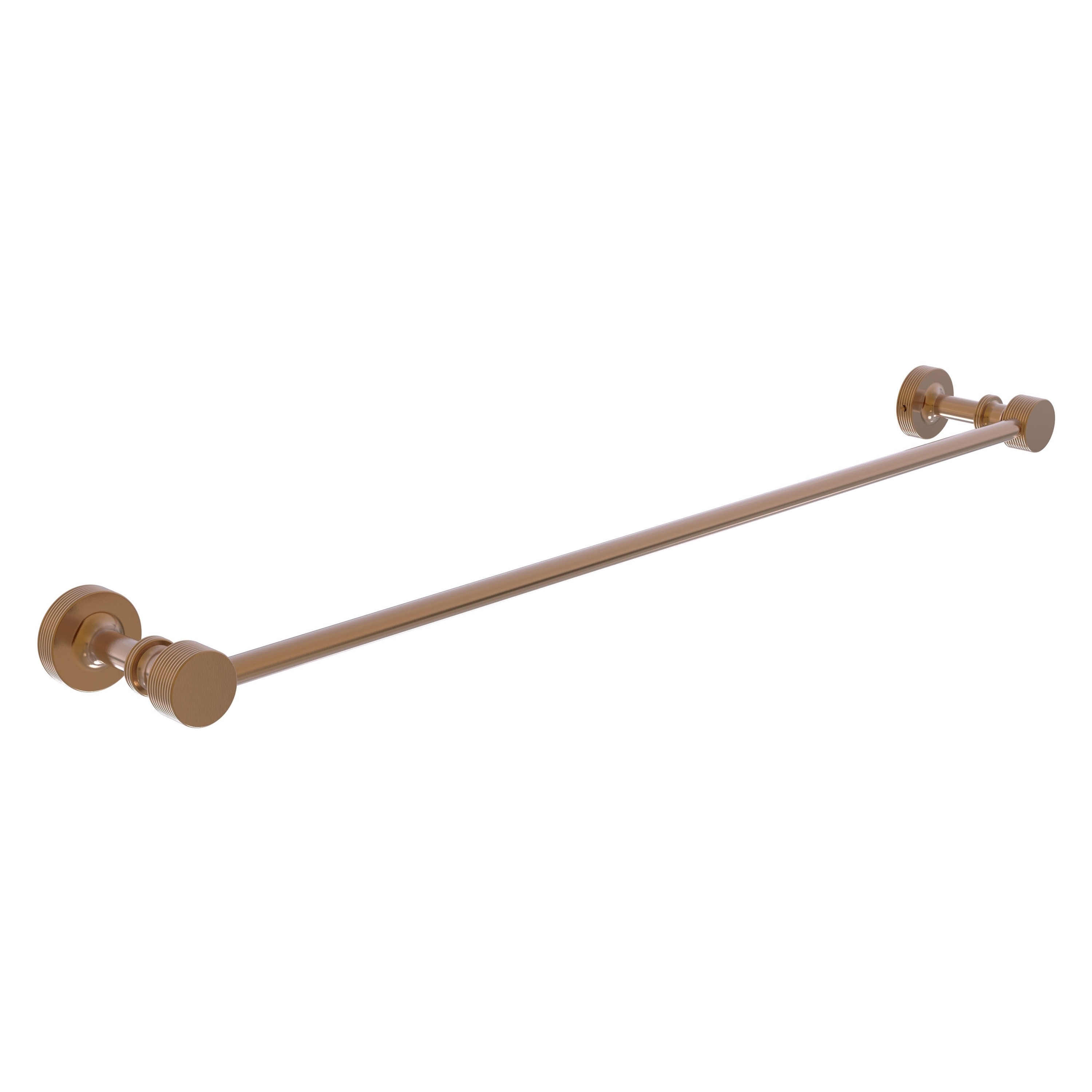 Allied Brass FT-21/24-BBR Foxtrot 24-in Brushed Bronze Wall mount Single Towel Bar