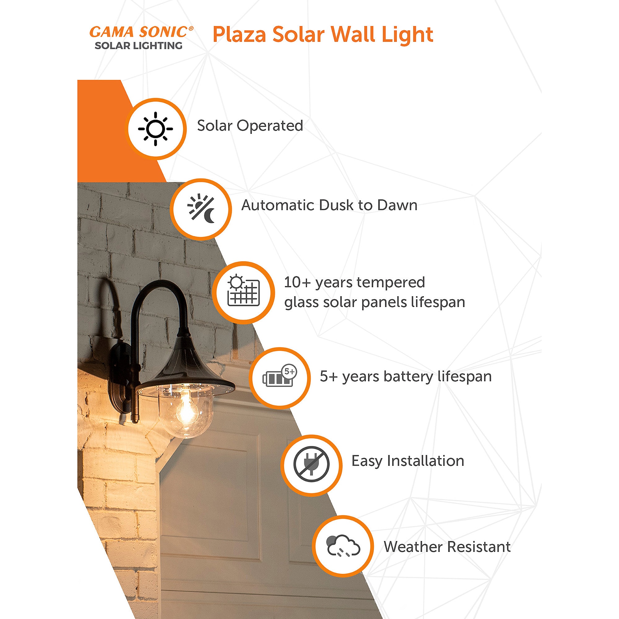 Gama Sonic 119BM50010 Outdoor-Wall-Lighting - View #2