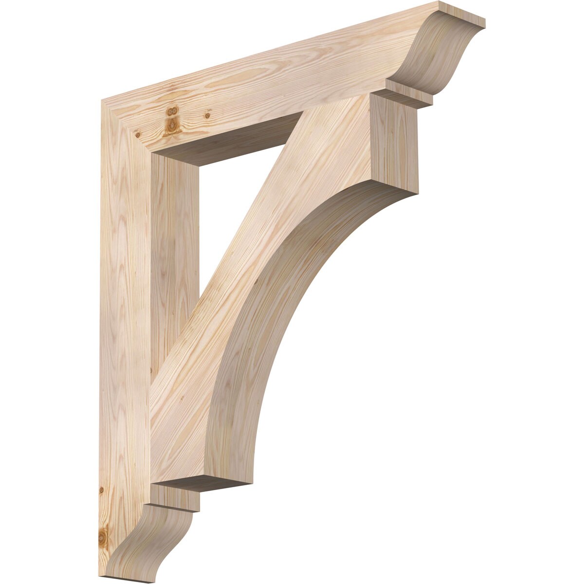 Ekena Millwork BKT06X34X38WTL01SDF Westlake traditional smooth 5-1/2-in x 34-in x 38-in Douglas fir Brown Wood Standard bracket