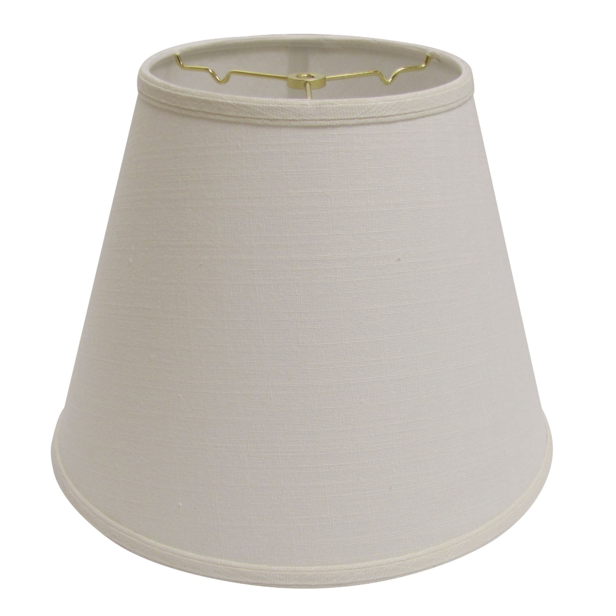 HomeRoots 4000470040 12-Inches x 16-Inches White Linen Empire Lamp Shade