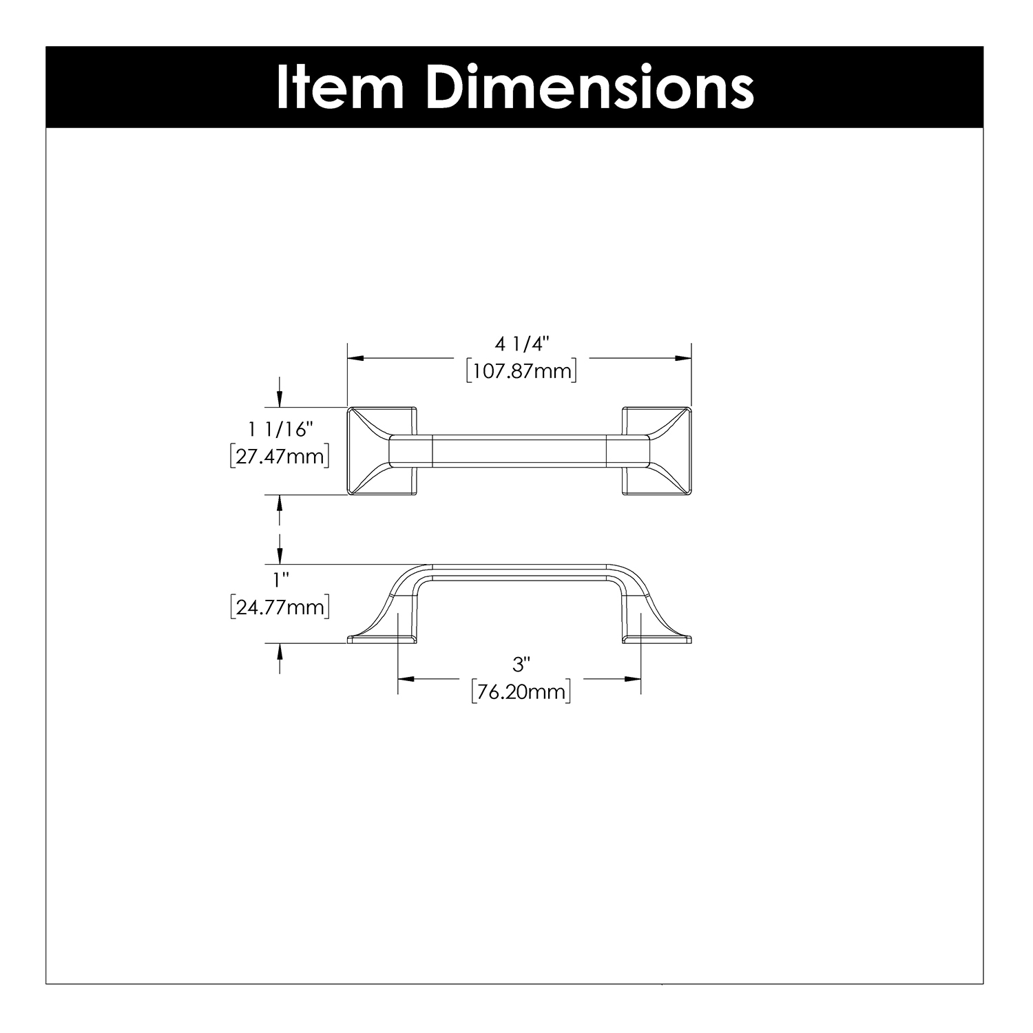 Hickory Hardware H076700-BGB Cabinet-Pulls - View #4