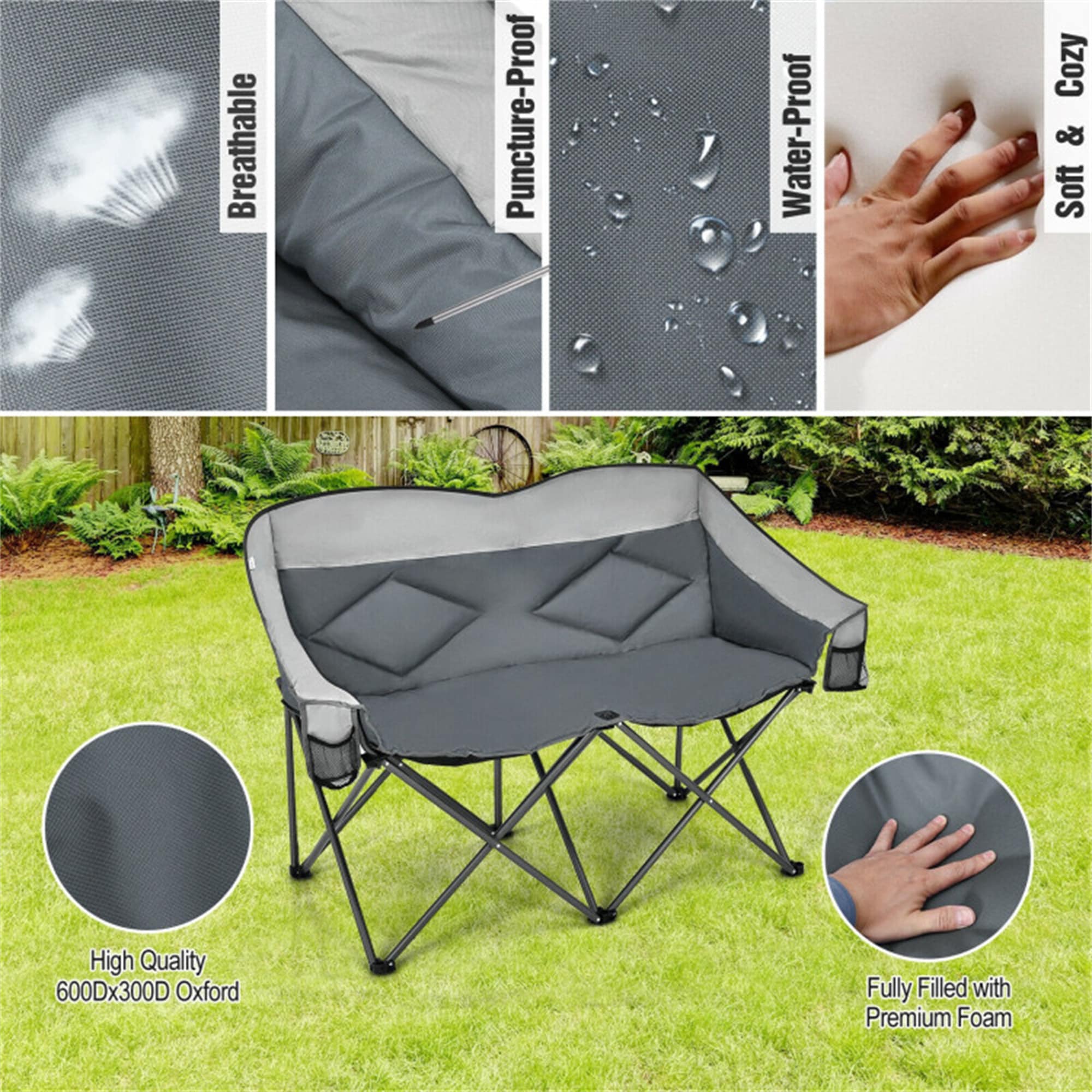 BABOOM BOM-70772GR-CO Beach-Camping-Chairs - View #6