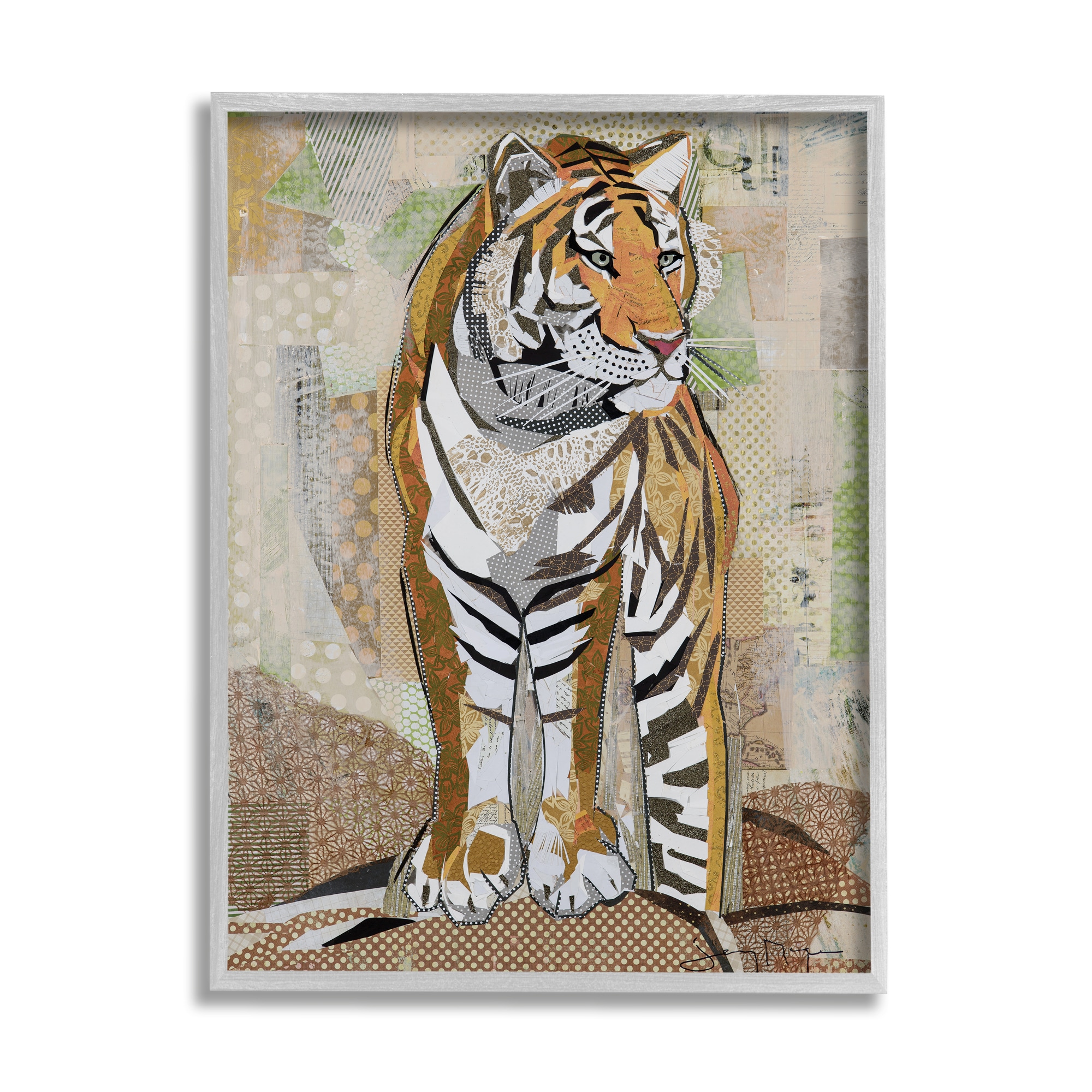 Ceramic Round Dinner Plate Portrait Of Bengal Tiger 1