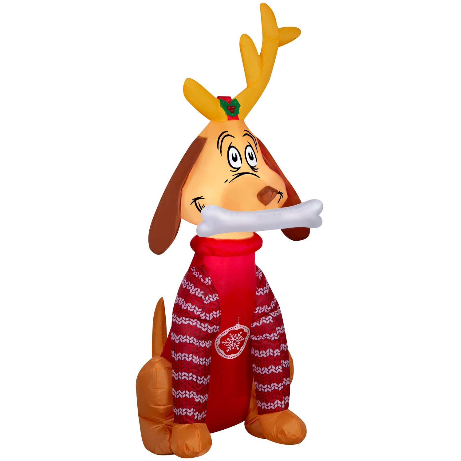 Gemmy G-881704 Max 48.03-Inches Freestanding Dog Inflatable with White LED Lights