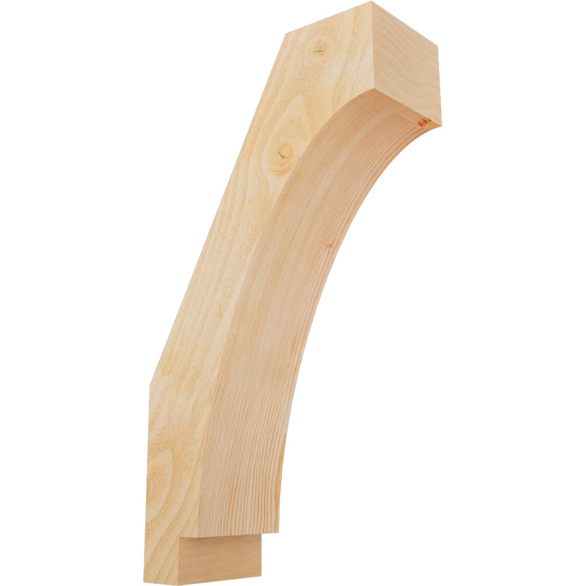 Ekena Millwork BRC06X14X26IMP00RDF 6-in x 14-in x 26-in Douglas Fir Unfinished Wood Imperial Rough Sawn Knee Brace