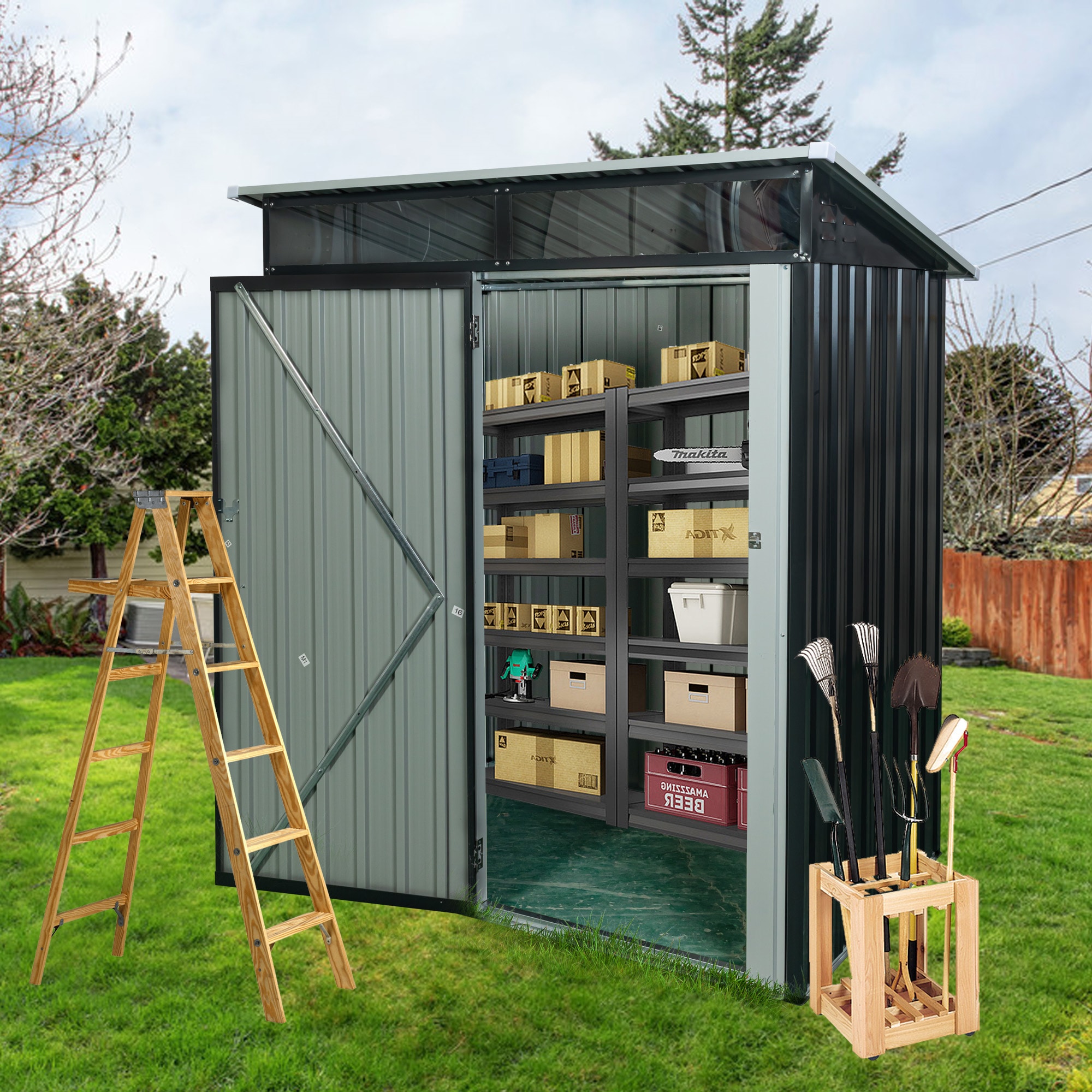 BABOOM BOM-171880-OR Metal-Storage-Buildings-Sheds - View #5
