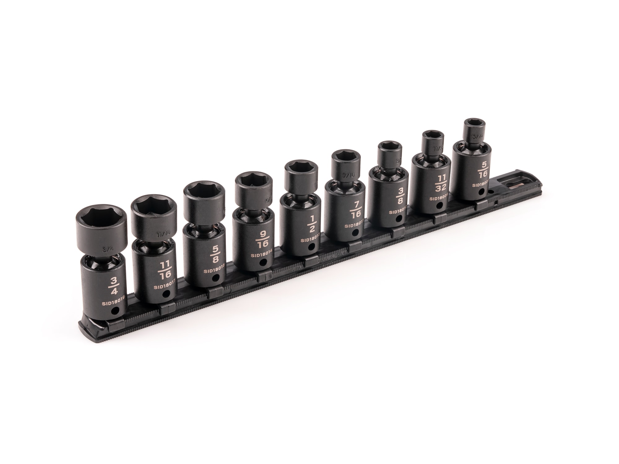 TEKTON SID97100 9 -Piece Standard (SAE) 3/8-in Drive Set 6-point Impact Socket Set