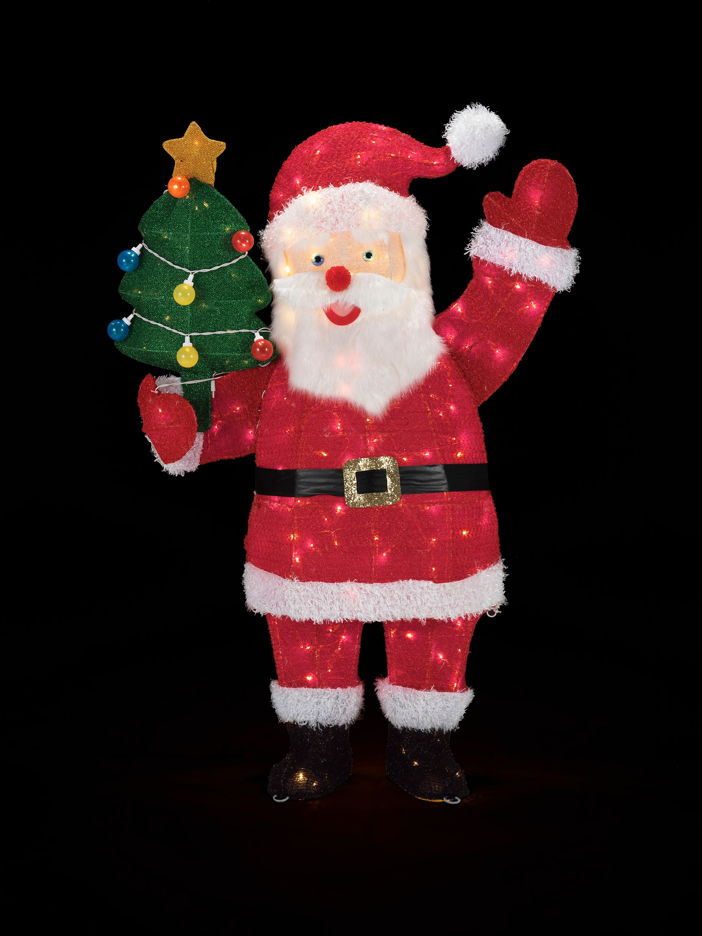 48-in Santa Light Display with White Incandescent Lights at Lowes.com