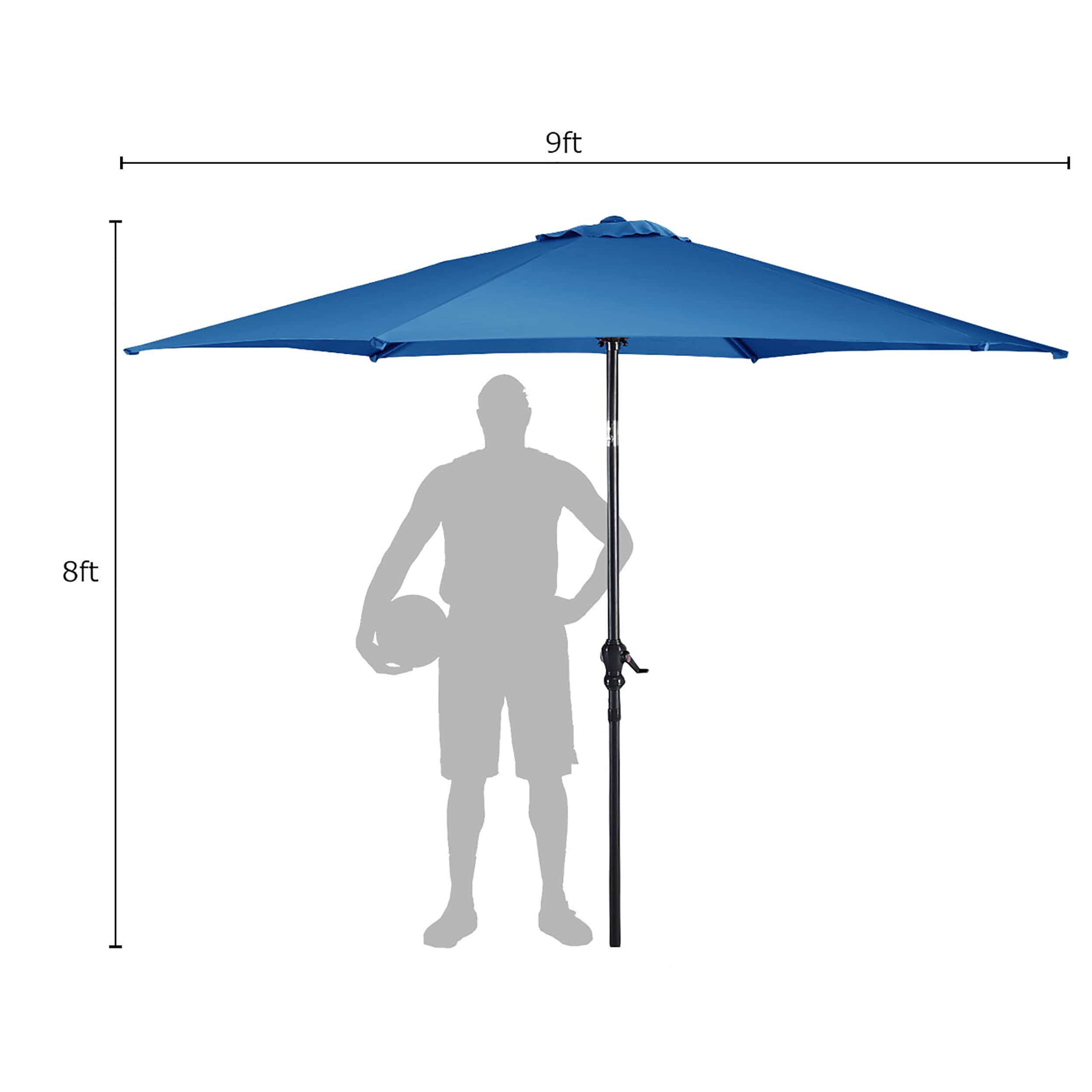 Costway OP2806BL Umbrellas-2 - View #8