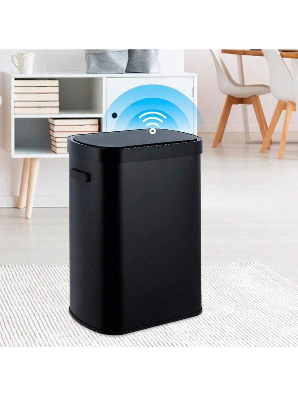 Qeetex Kitchen Trash Can With Lid. 13 Gallon Automatic Touchless ...