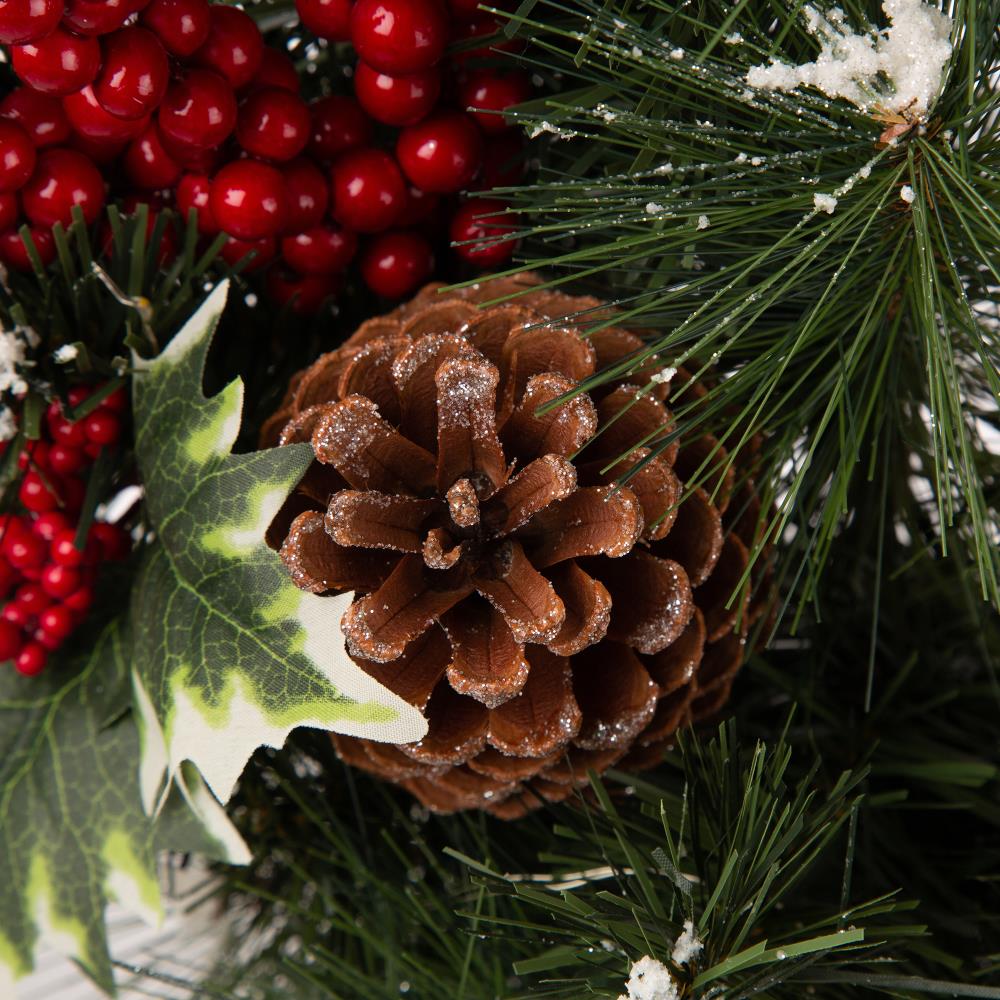 Glitzhome 2005500046 Artificial-Christmas-Wreaths - View #4