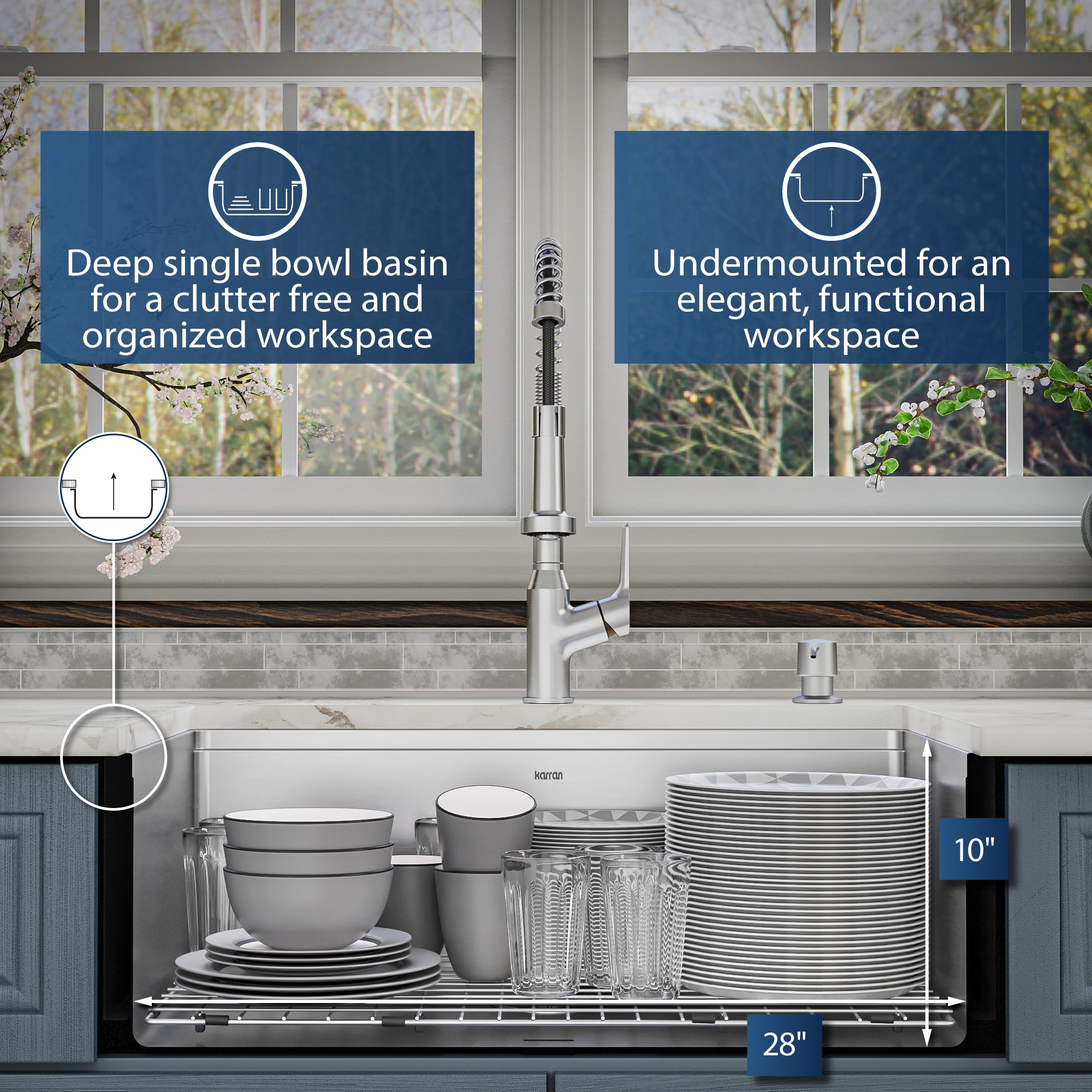 Karran WSA-42-PK1 Kitchen-Sinks - View #8