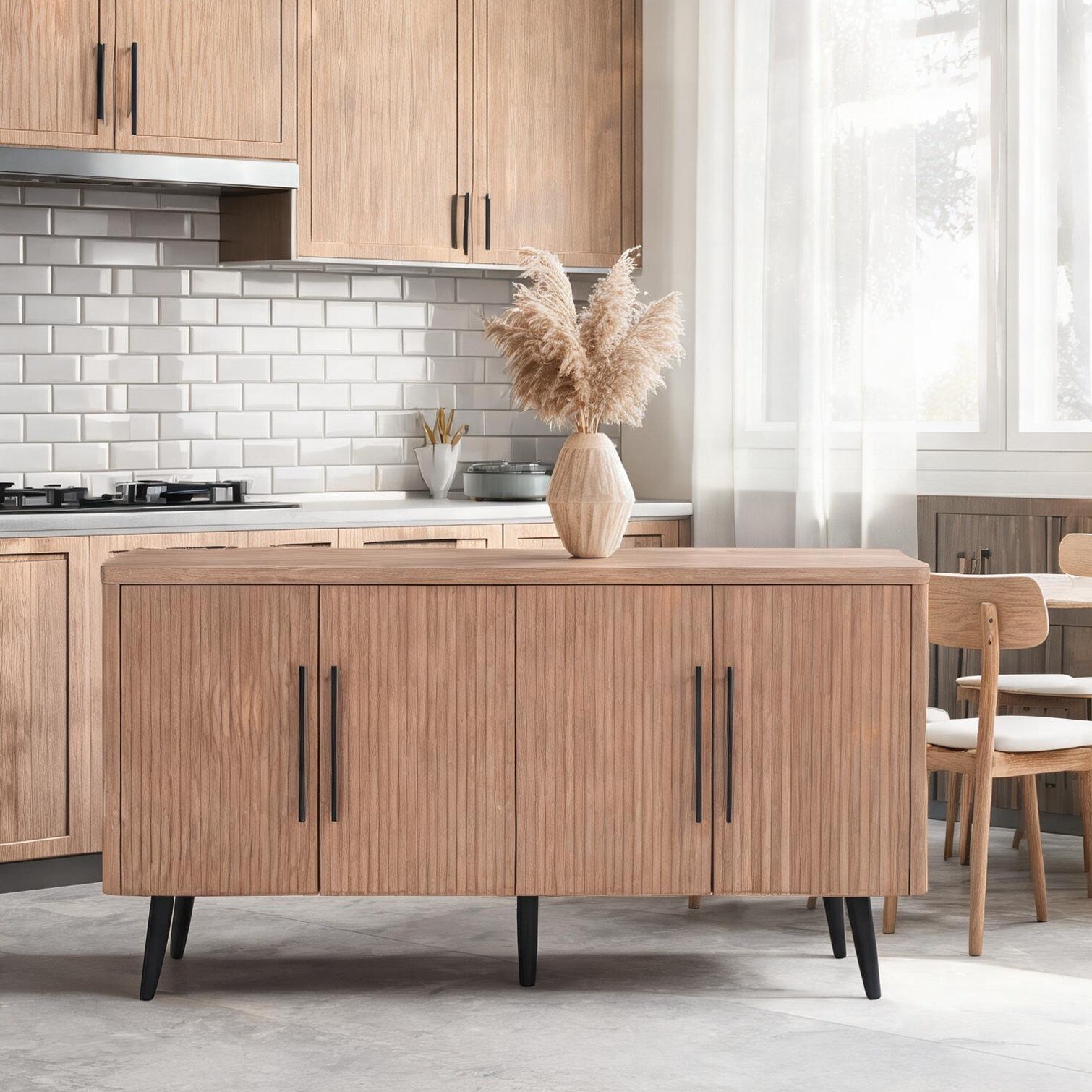 Watnature Dining Room Maple Engineered Wood Servers and Sideboards and ...