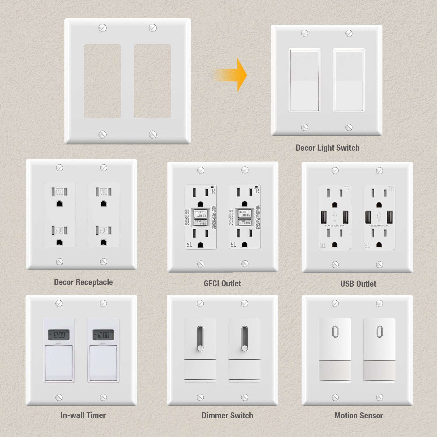 Utilitech 3032-WH10 Electrical-Wall-Plates - View #5