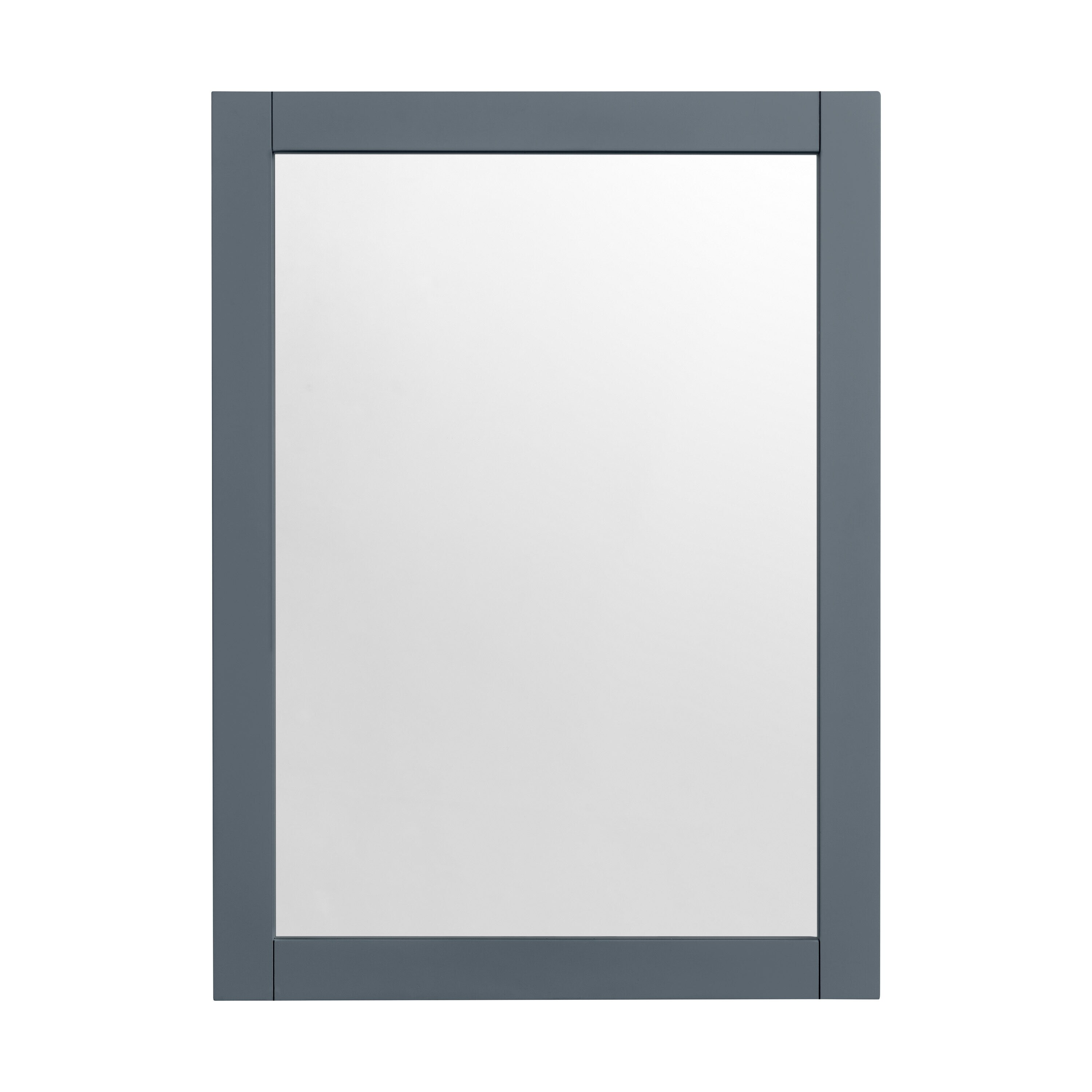 allen + roth Rigsby 32-in x 32-in White Square Bathroom Vanity Mirror in  the Bathroom Mirrors department at