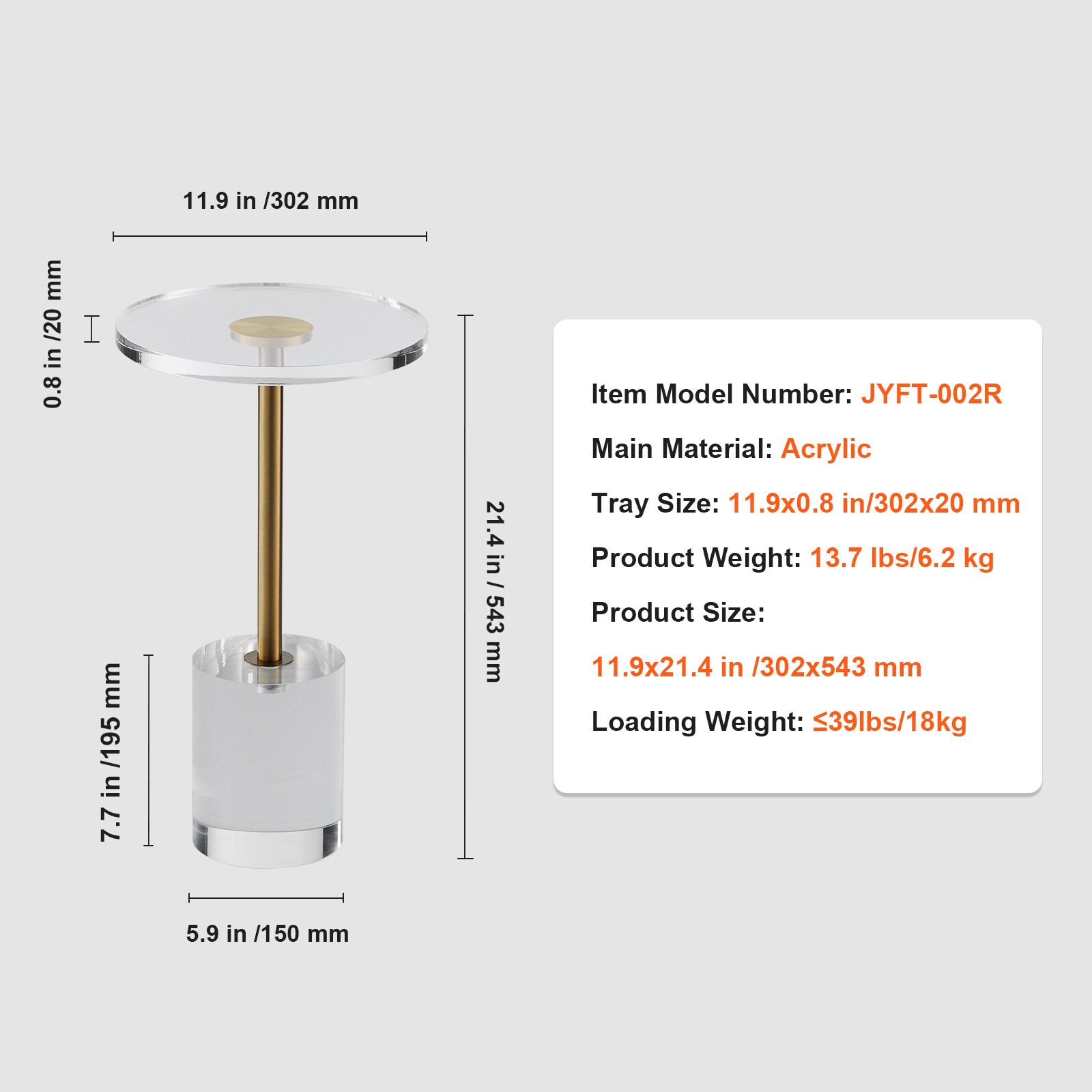 VEVOR SCYKLBZYXTMS02308V0 End-Tables - View #7