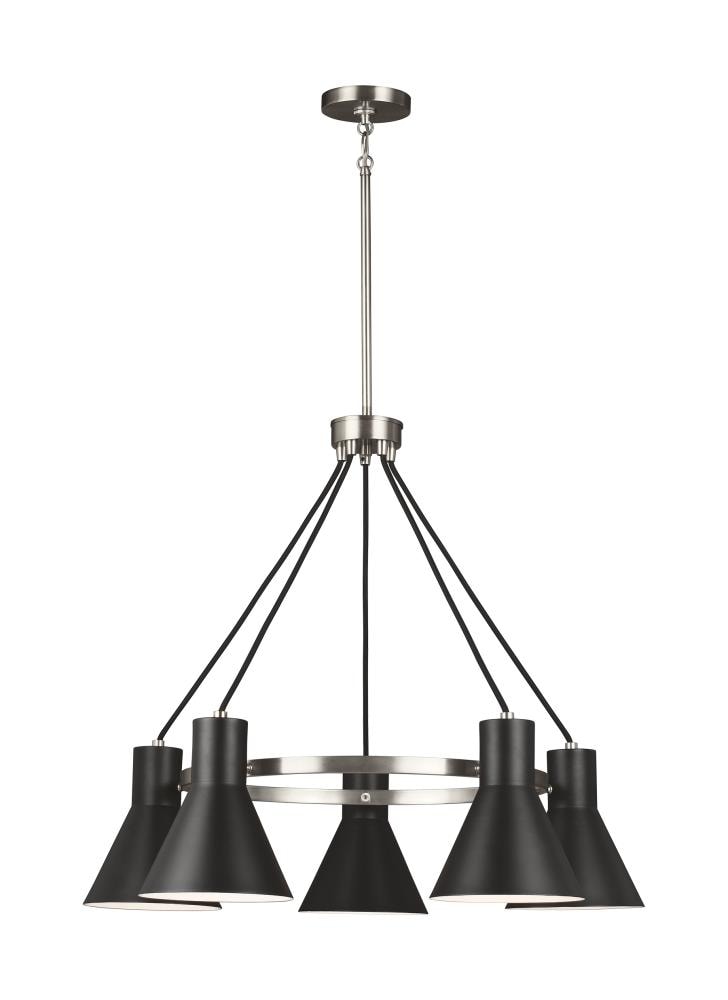 Generation Lighting 3141305EN3-962 Towner 5 -Light Brushed Multiple colors Transitional For Use in Dining Rooms, Foyers, Kitchens, Chandelier