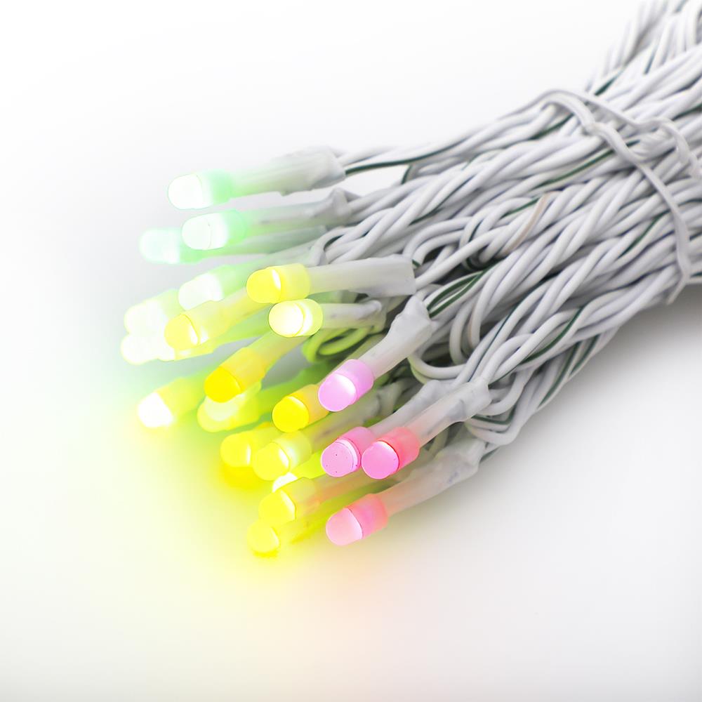 TWINKLY L8050055NU12 App Controlled 50-Count 7-ft Multi-Function Color Changing LED Plug-In Christmas String Lights