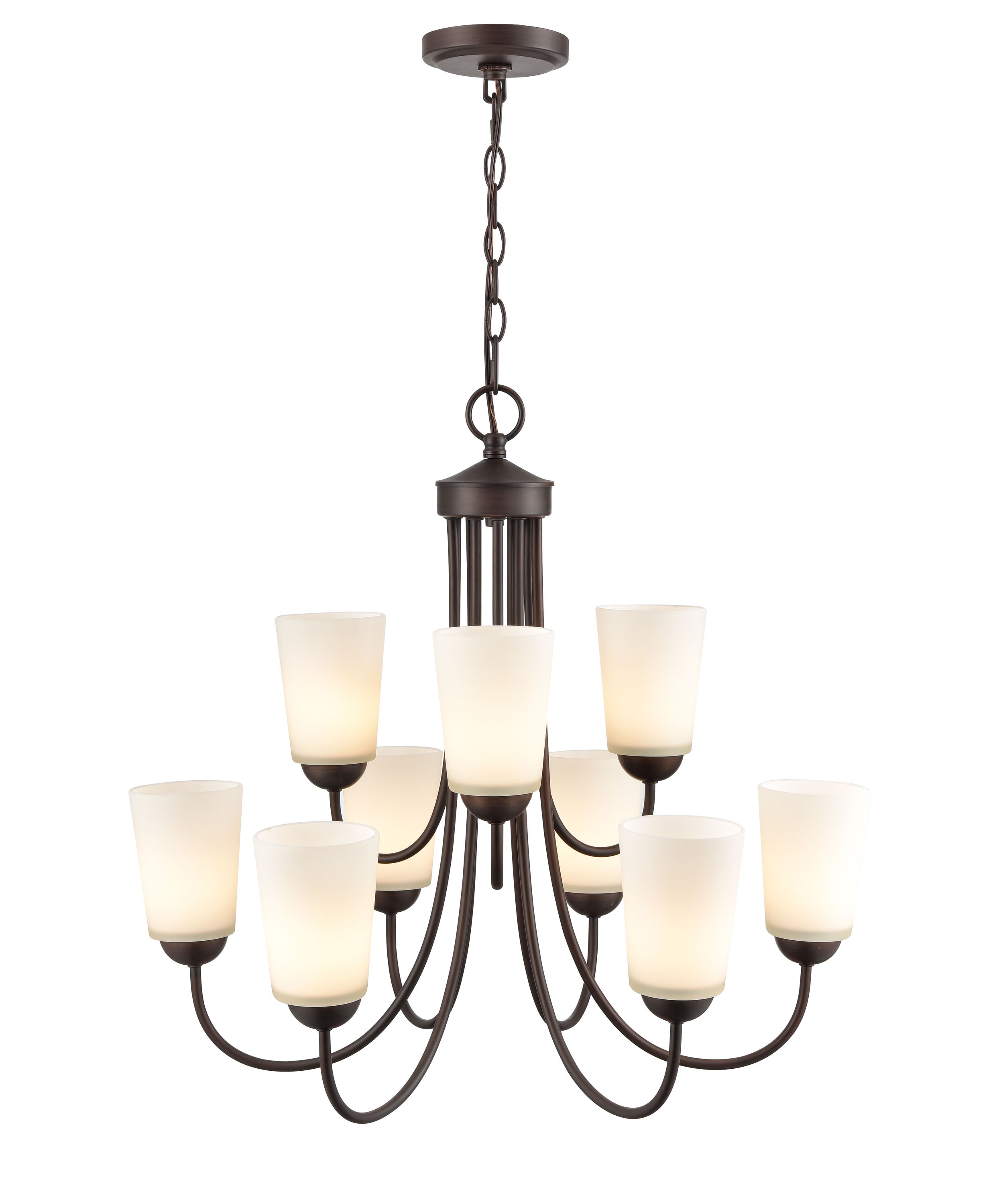 Millennium Lighting 9809-RBZ Ivey Lake 9 -Light Oil-rubbed Bronze Modern/contemporary For Use in Bedrooms, Dining Rooms, Foyers, Kitchens, Living Rooms Chandelier