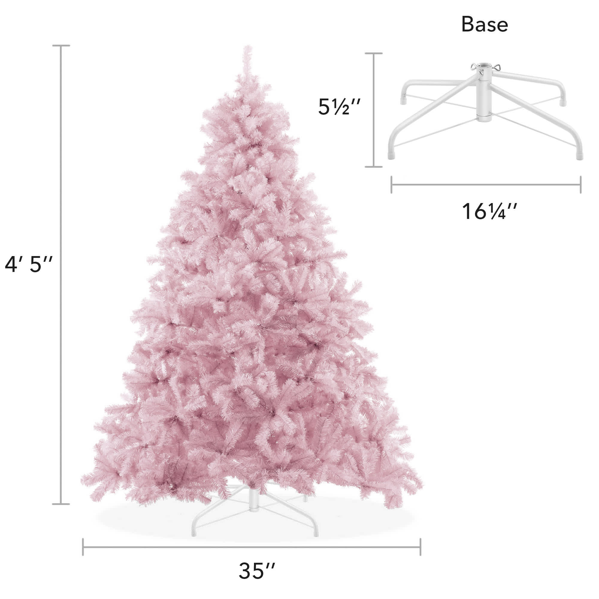 Casafield SZN-TR-424H-PNK Artificial-Christmas-Trees - View #5
