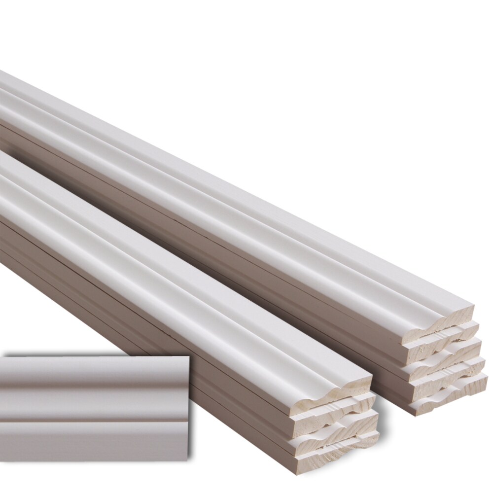  CC31412FJPMD 9/16-in x 3-1/4-in x 12-ft Colonial Painted C314 Baseboard Moulding (10-Pack)