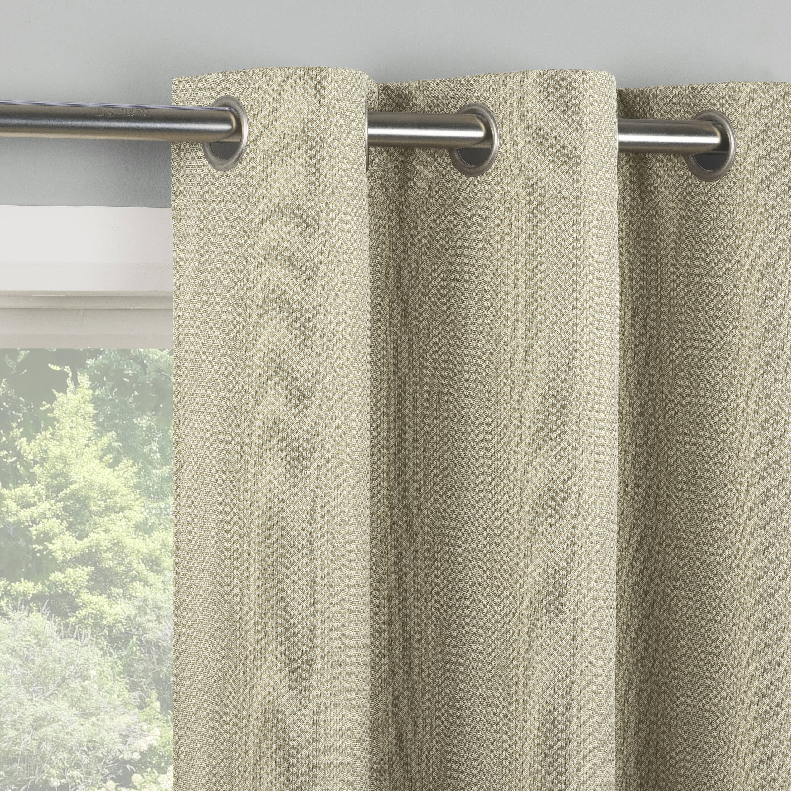 Sun Zero DAMIAN 40X63 TAUPE curtains - View #2