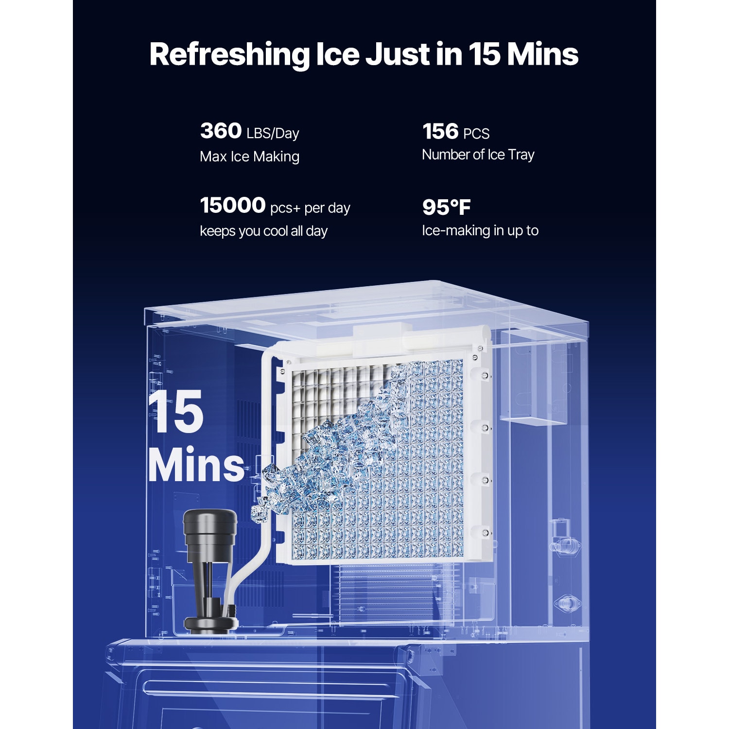 VEVOR FTSZBJFBFTJTBB3WTV1 Commercial-Ice-Makers - View #3