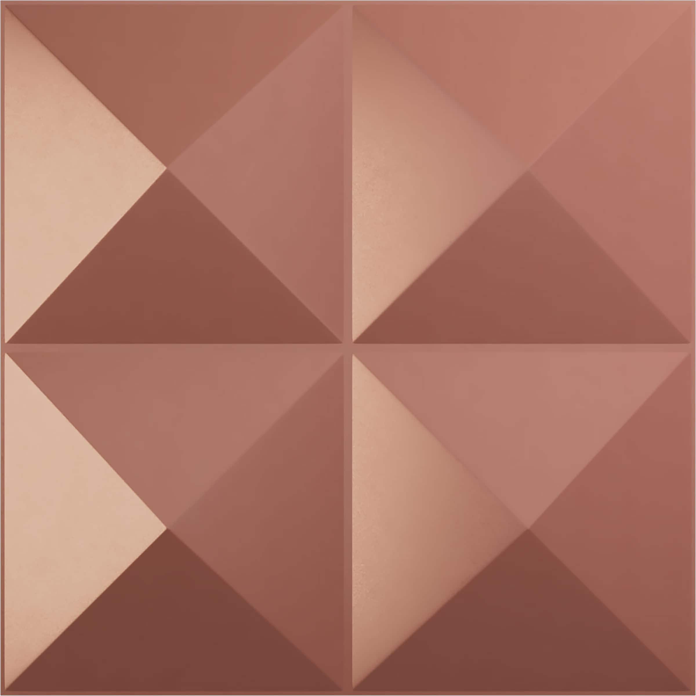 Ekena Millwork WP12X12TIFCP-CASE-12 11-7/8-in x 11-7/8-in Embossed Paintable/Stainable Pink PVC Wall Panel ( 12 -Pack, Covers 11.76-sq ft )