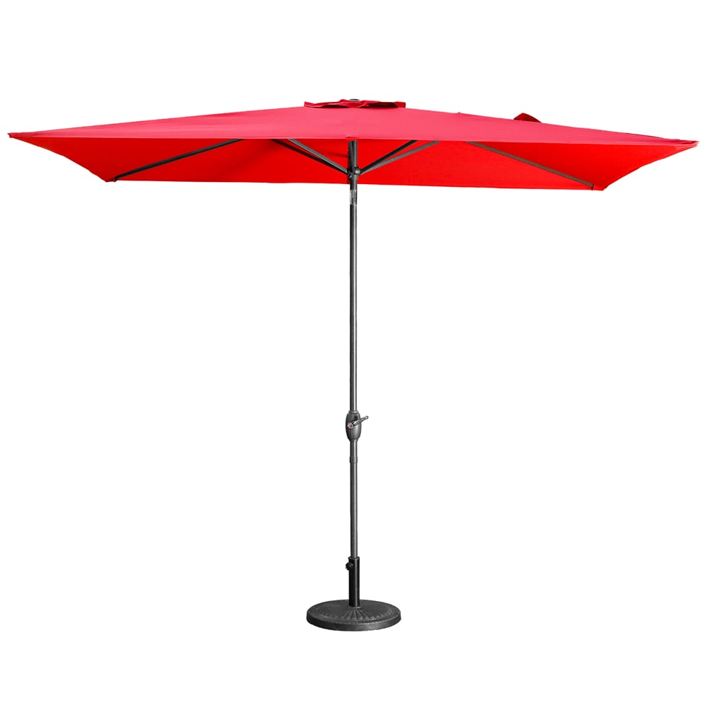 CESICIA W225-OPS-187 6.5-ft Plastic Red Market Patio Umbrella