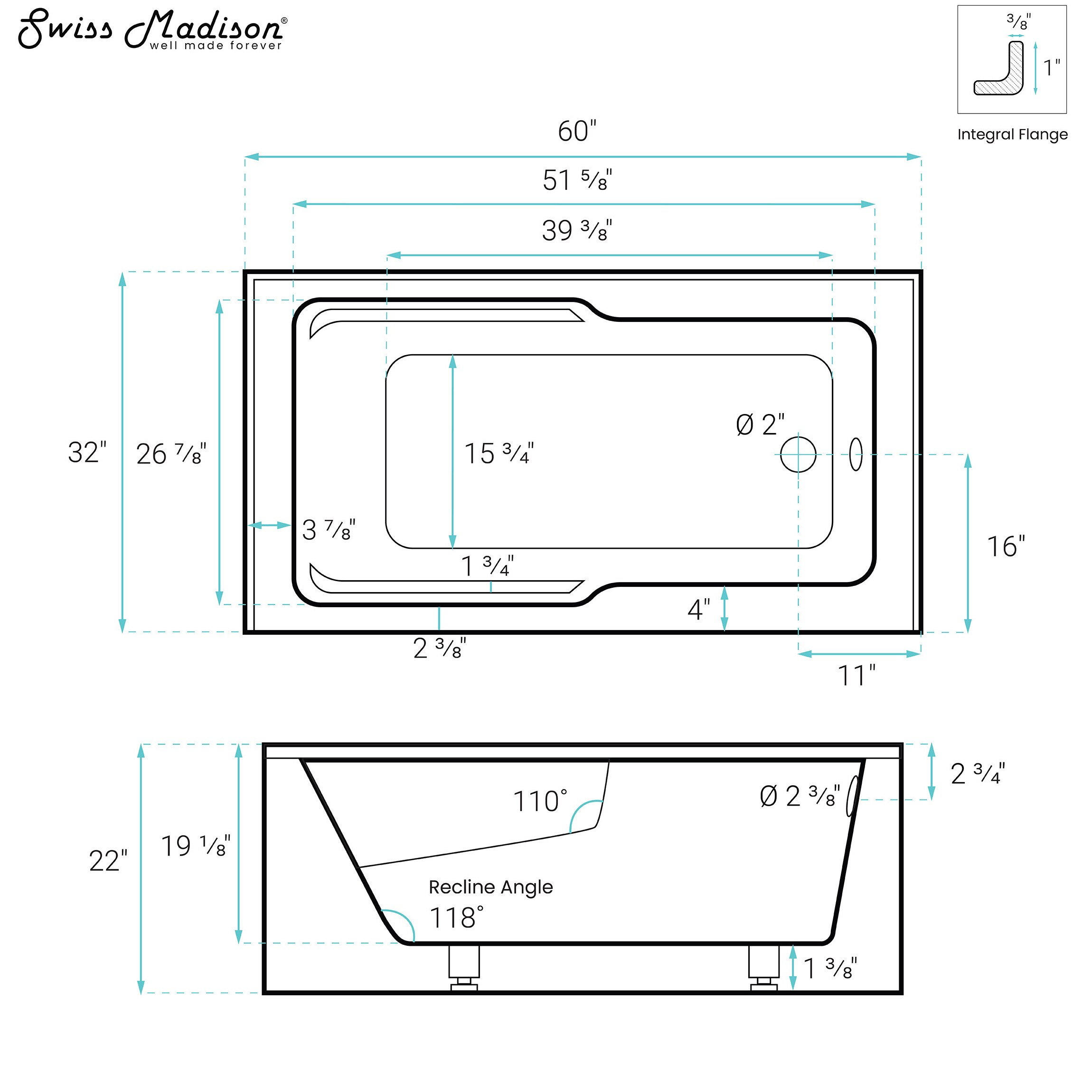 Swiss Madison SM-25-ABLAU16BQ bathtubs - View #8