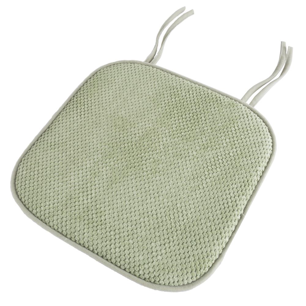 Memory Foam Pad Indoor Dining Chair Cushion Andover Mills Fabric: Platinum