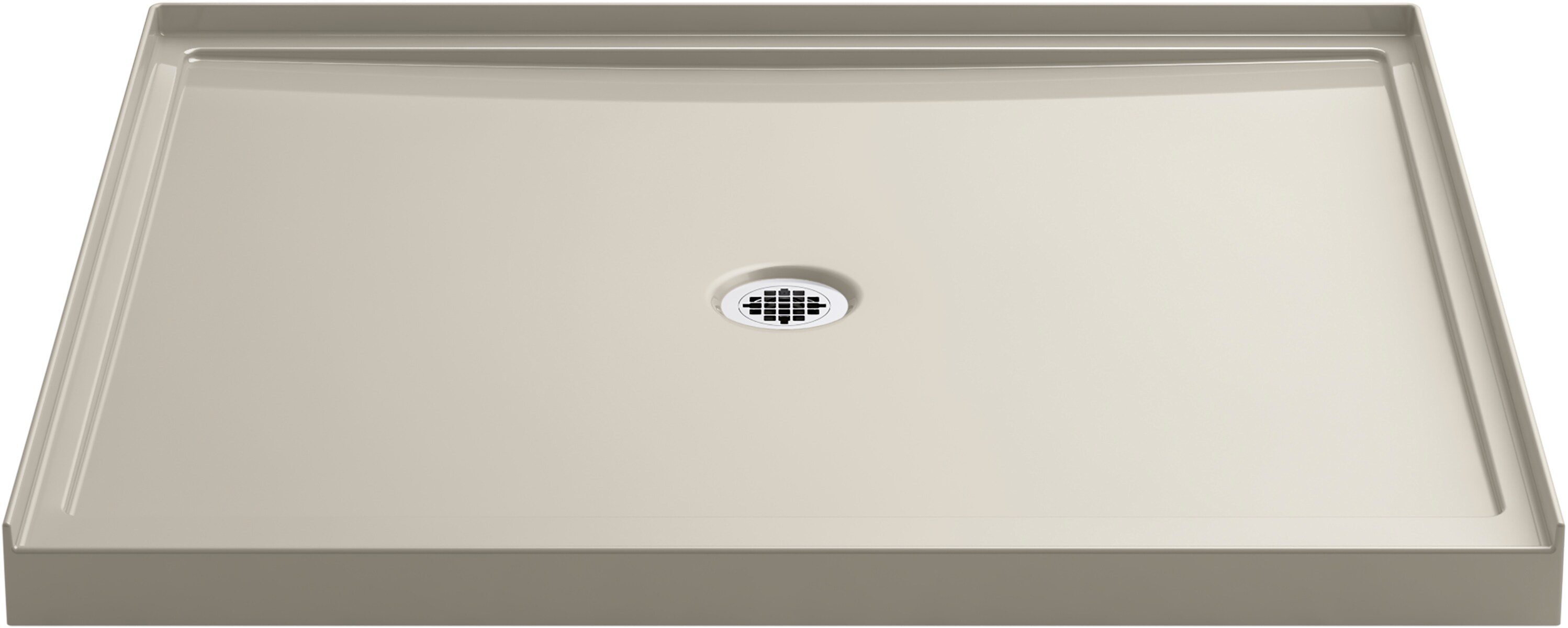 KOHLER Rely 44.813-in W x 51.375-in L with Center Drain Rectangle ...