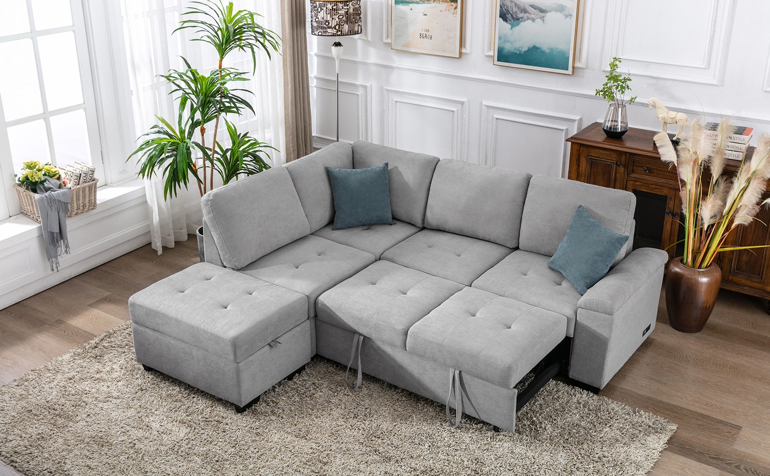 SINOFURN SYA370142GY Sofas-Loveseats - View #2