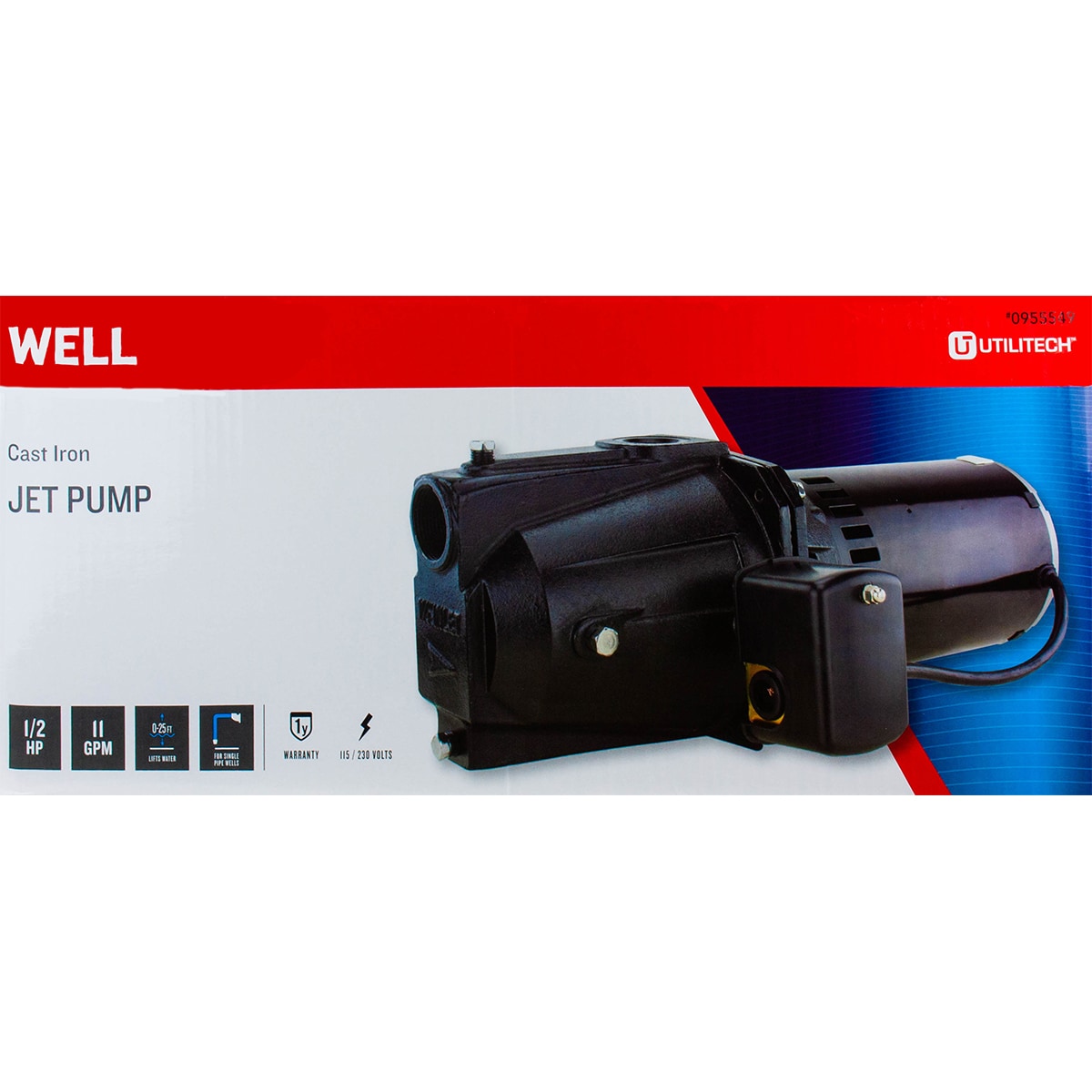 Superior Pump 1/2 HP Shallow Well Jet Tank System with 50L Tank