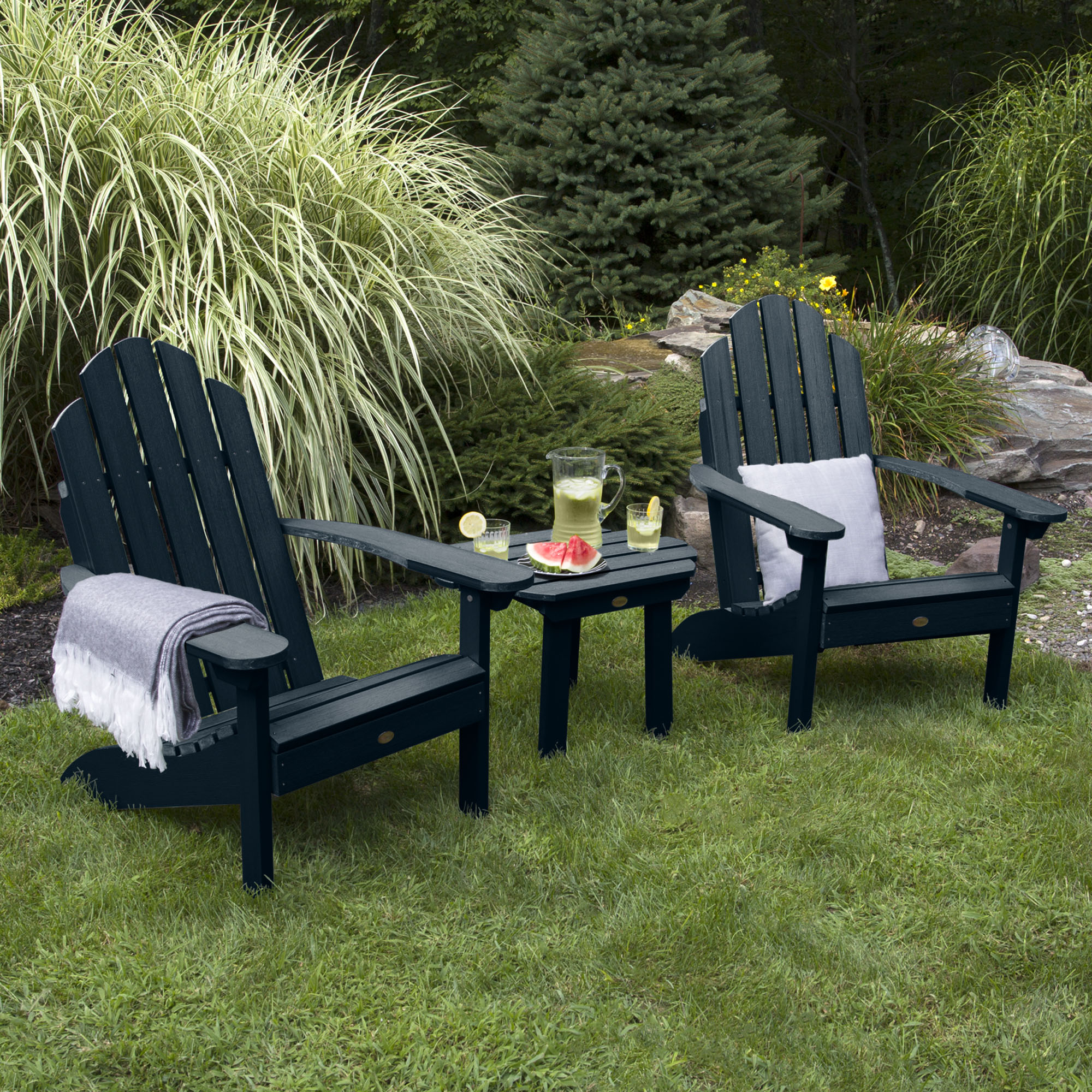 highwood The Adirondack Collection 3 Piece Patio Conversation Set