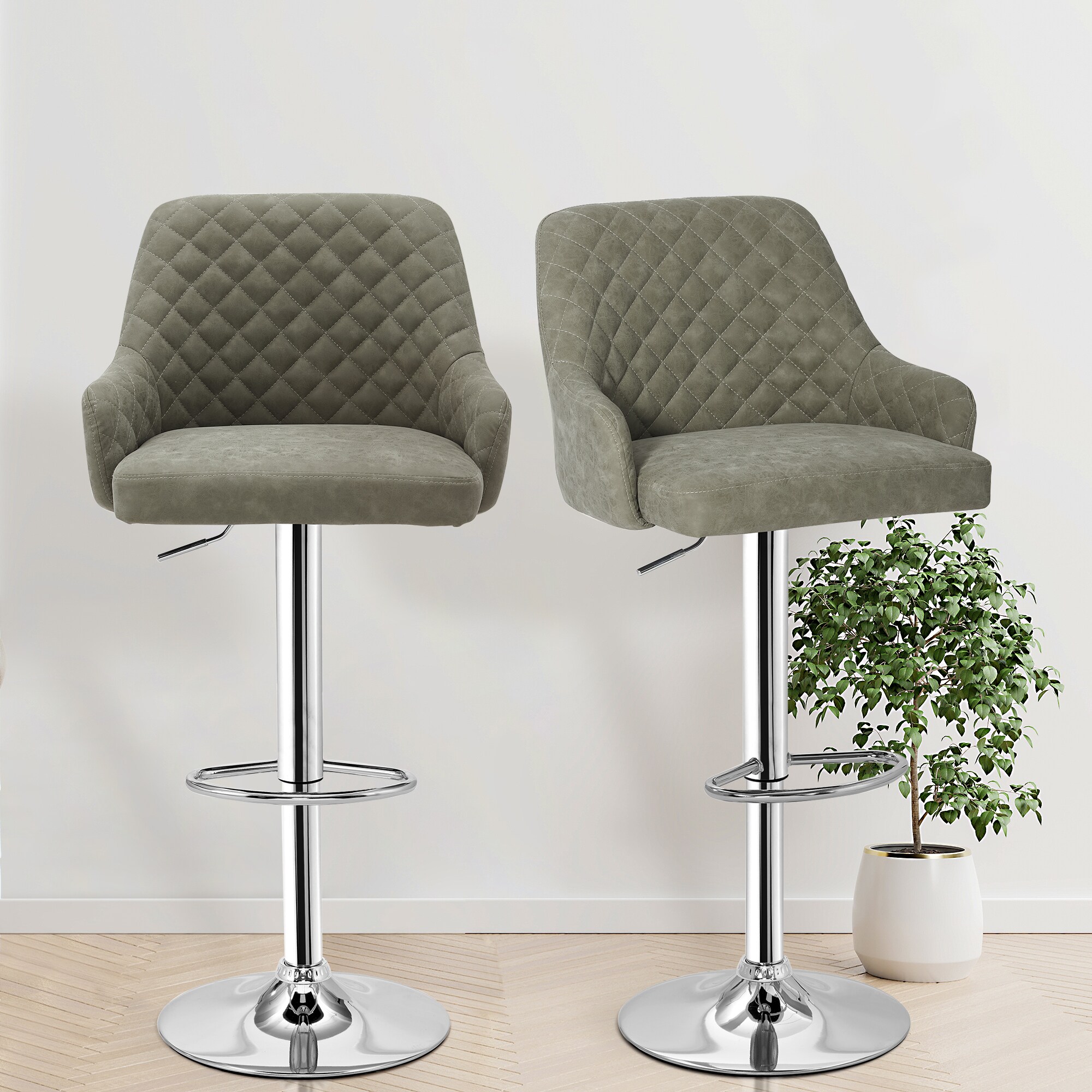 Vecelo LOE-C09-DGRY stools - View #2