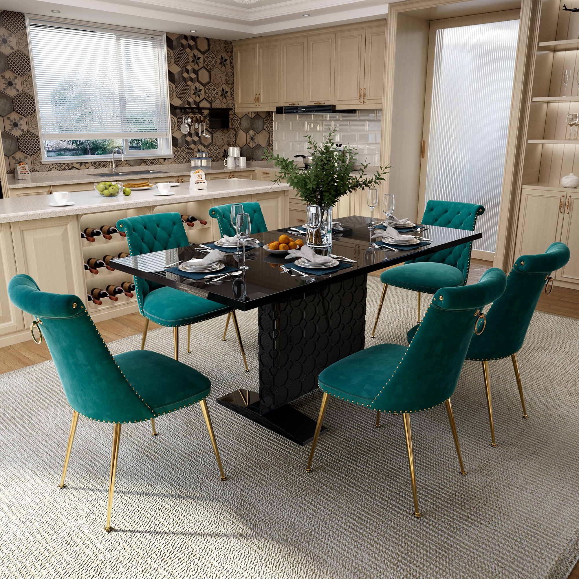 Clihome CL-ST1-BK703GN Dining-Sets - View #4
