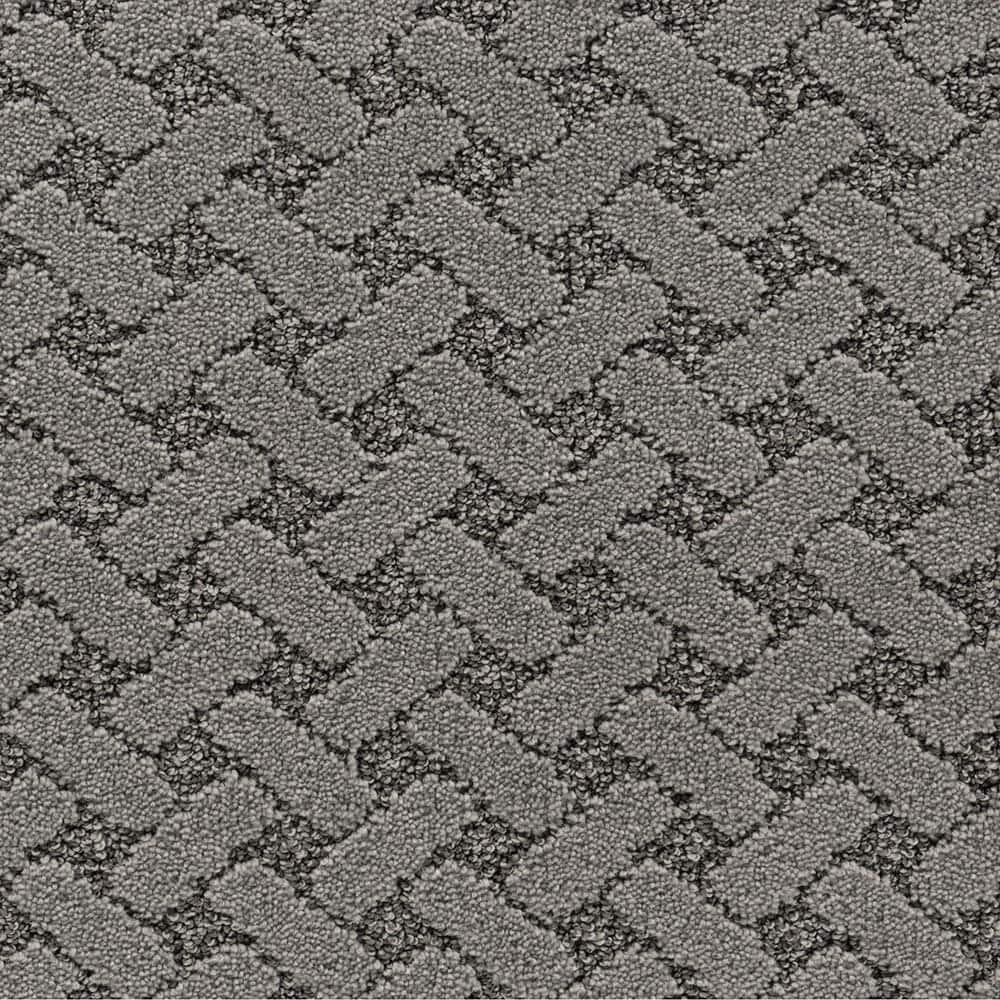 STAINMASTER STP63-L011-0808 (Sample) Mellow Step Foil Gray 38-oz sq yard Polyester Pattern Indoor Carpet