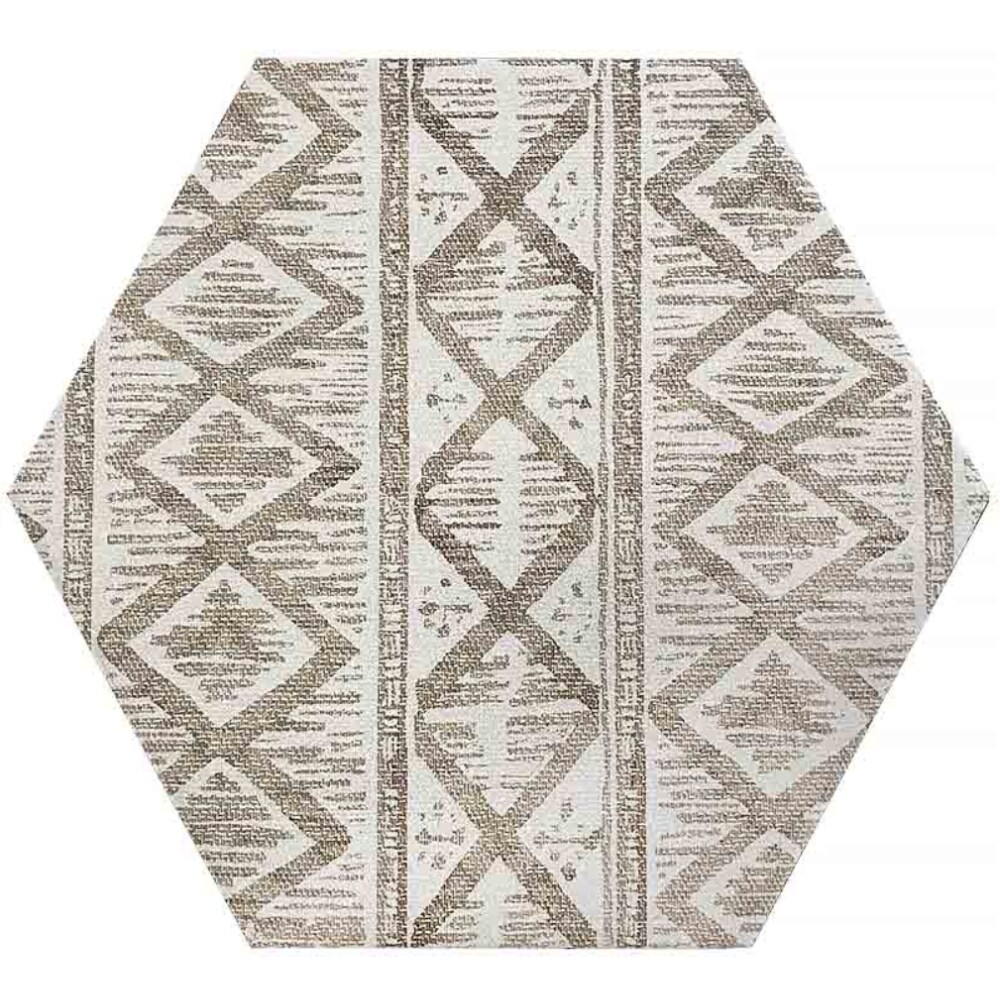 Apollo Tile MOVHEXDECGRSMPL (Sample) Passage Light Gray 10-in x 10-in Matte Porcelain Patterned Floor and Wall Tile