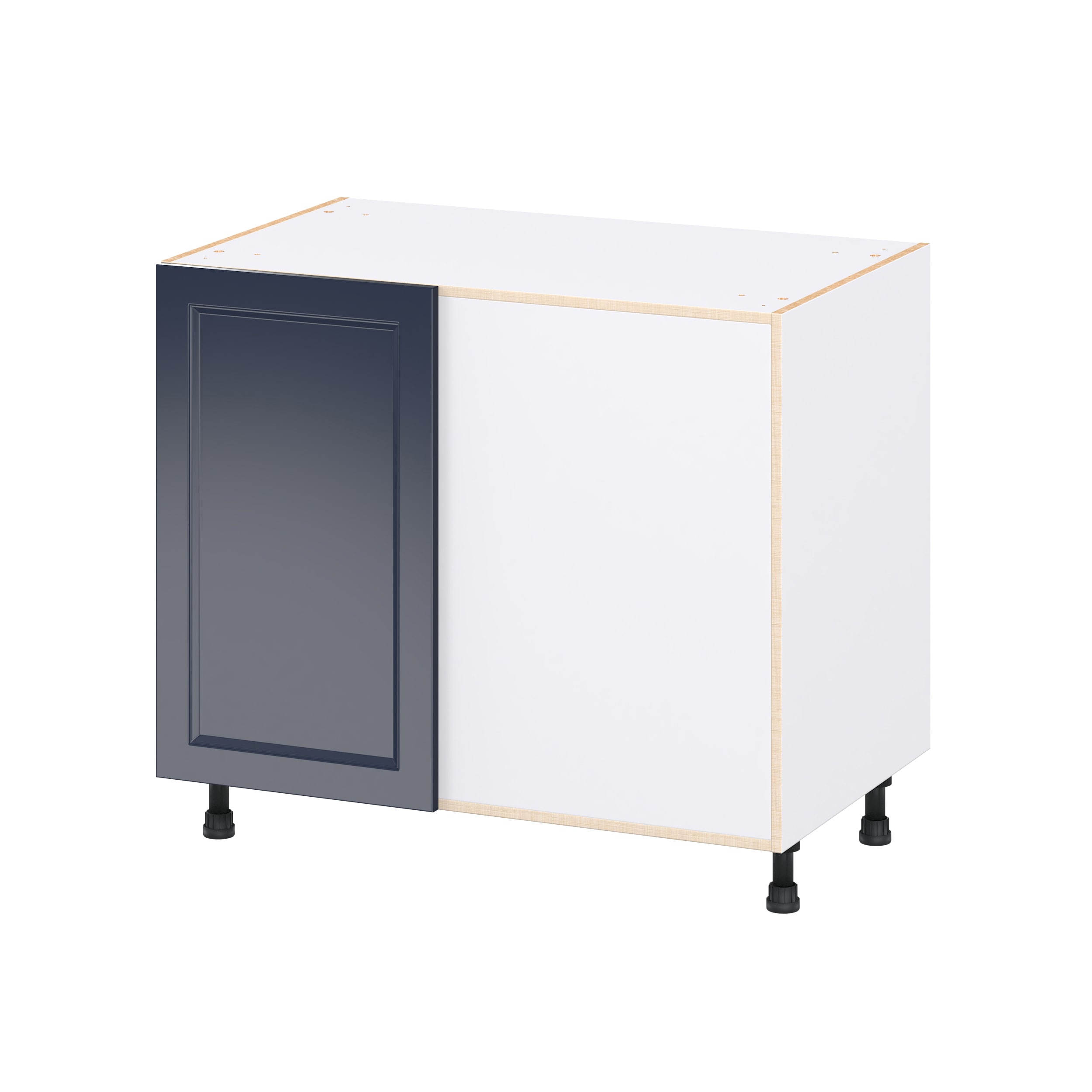 Hugo&Borg DSBBCR39LC-LO Lorette 39-in W x 34.5-in H x 24.5-in D Navy Blue Blind Base Fully assembled Cabinet Recessed Panel Shaker