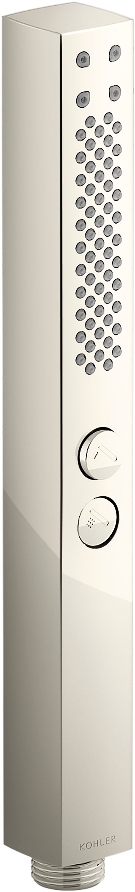 KOHLER K-21336-G-SN Shift+ Square 2.0 -Settings Vibrant Polished Nickel Handheld Shower Head 1.75 GPM
