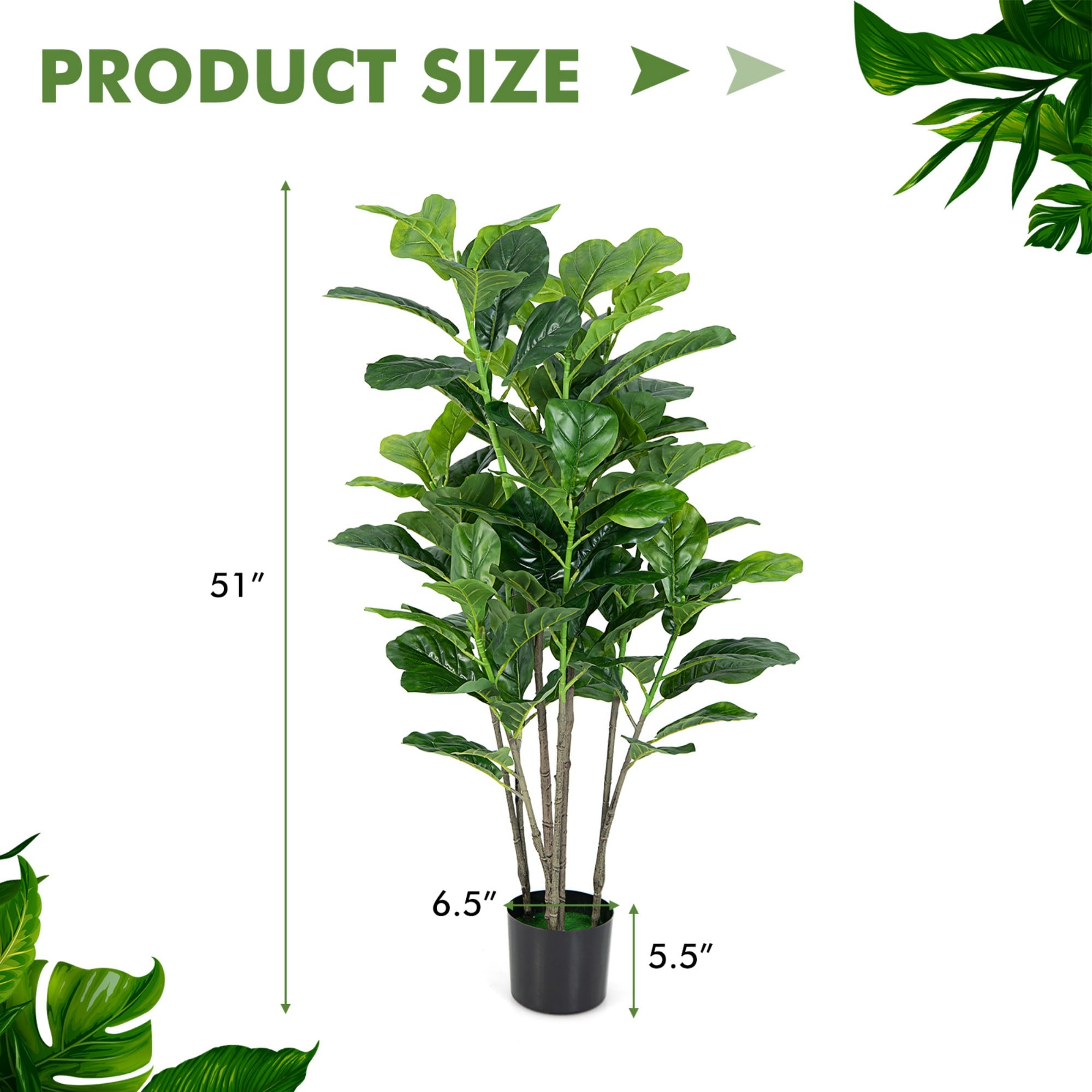 Poinic CWZH10077-2 Artificial-Plants-Trees - View #2
