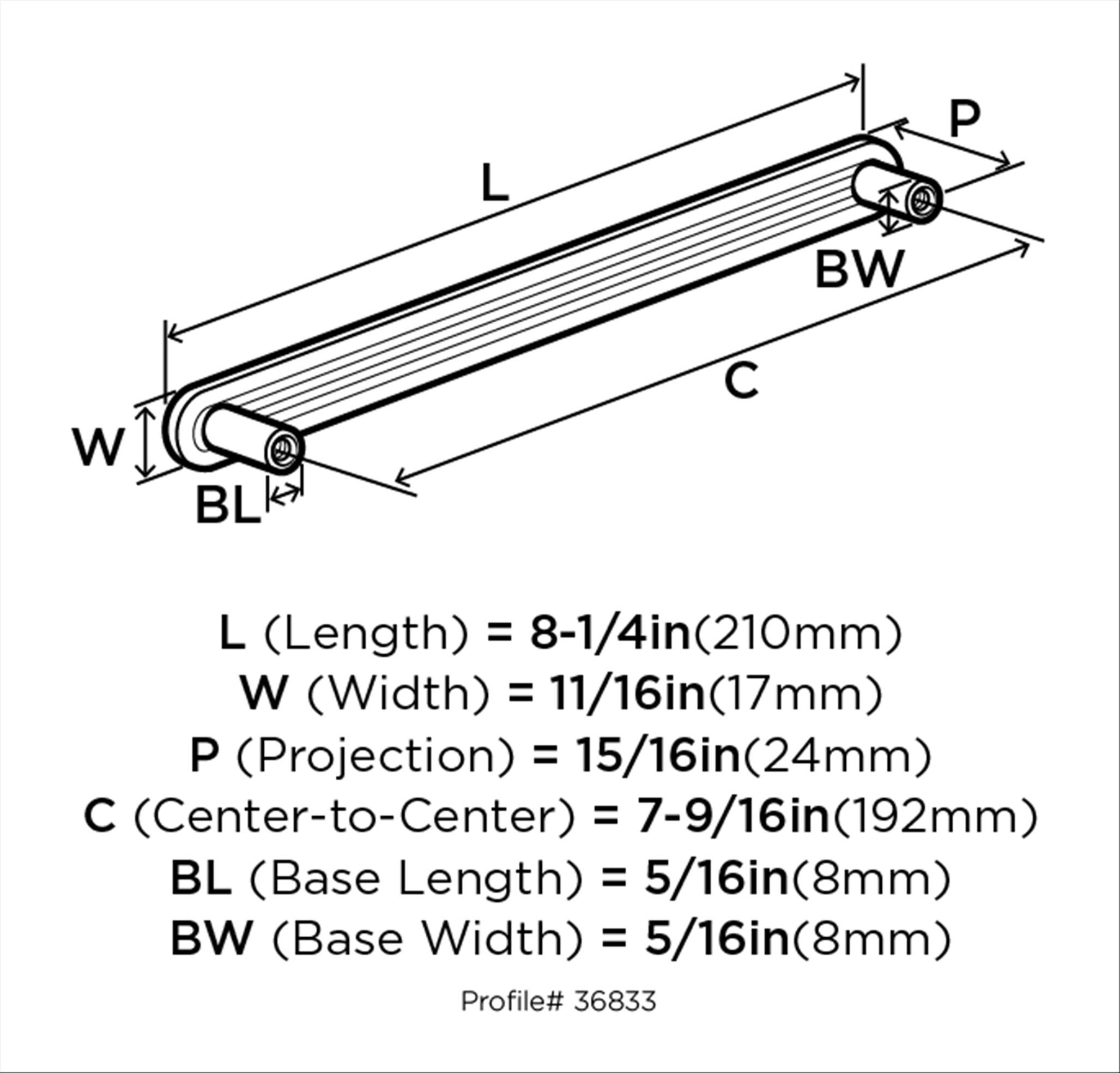 Amerock BP36833PN Cabinet-Pulls - View #10