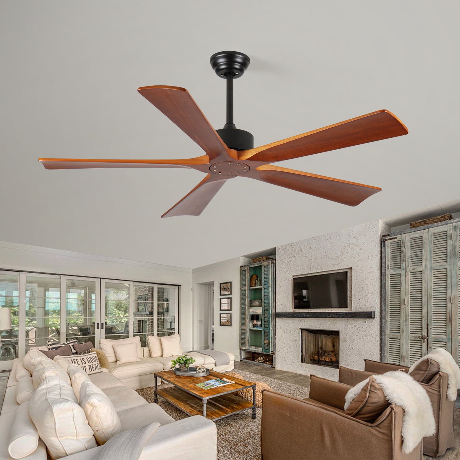 Dexmalle W2878P333280 60 Inch Ceiling Fans and Remote