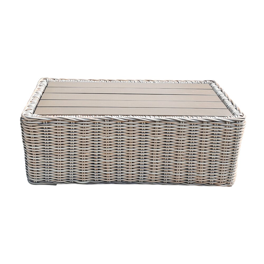Teva Furniture EN-T-212CT Hawaii Patio Table Rectangle Outdoor Coffee Table 25.6-in W x 47.2-in L