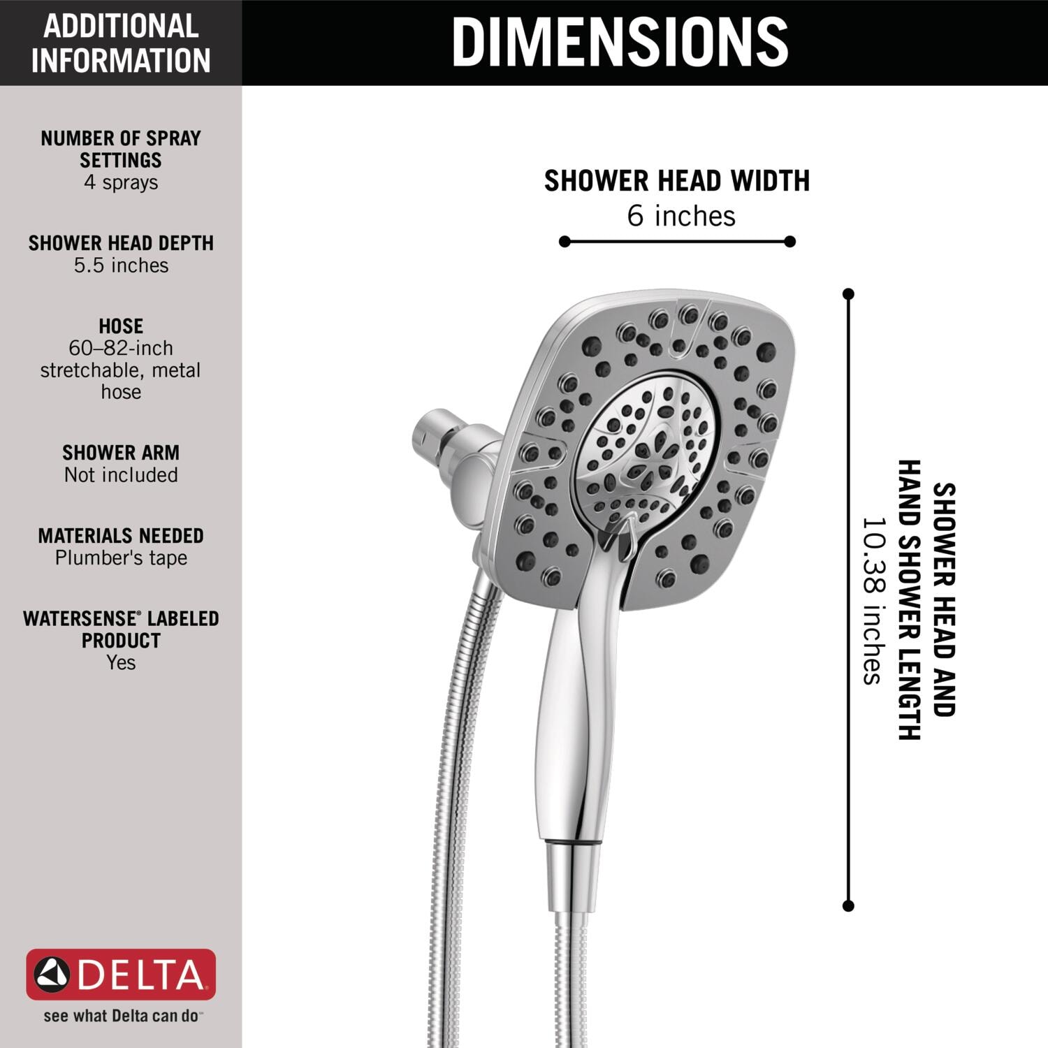 Delta 58498 Fixed-Showerhead - View #4