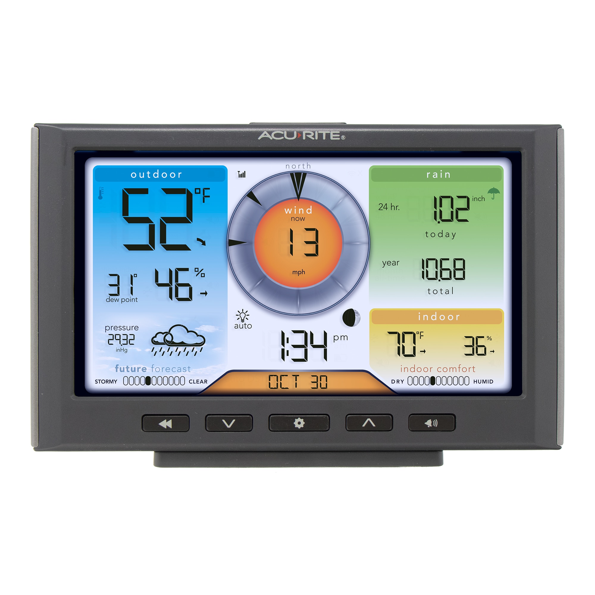 AcuRite Digital Weather Station Wireless Outdoor Sensor with Temperature Rainfall Humidity #01516L