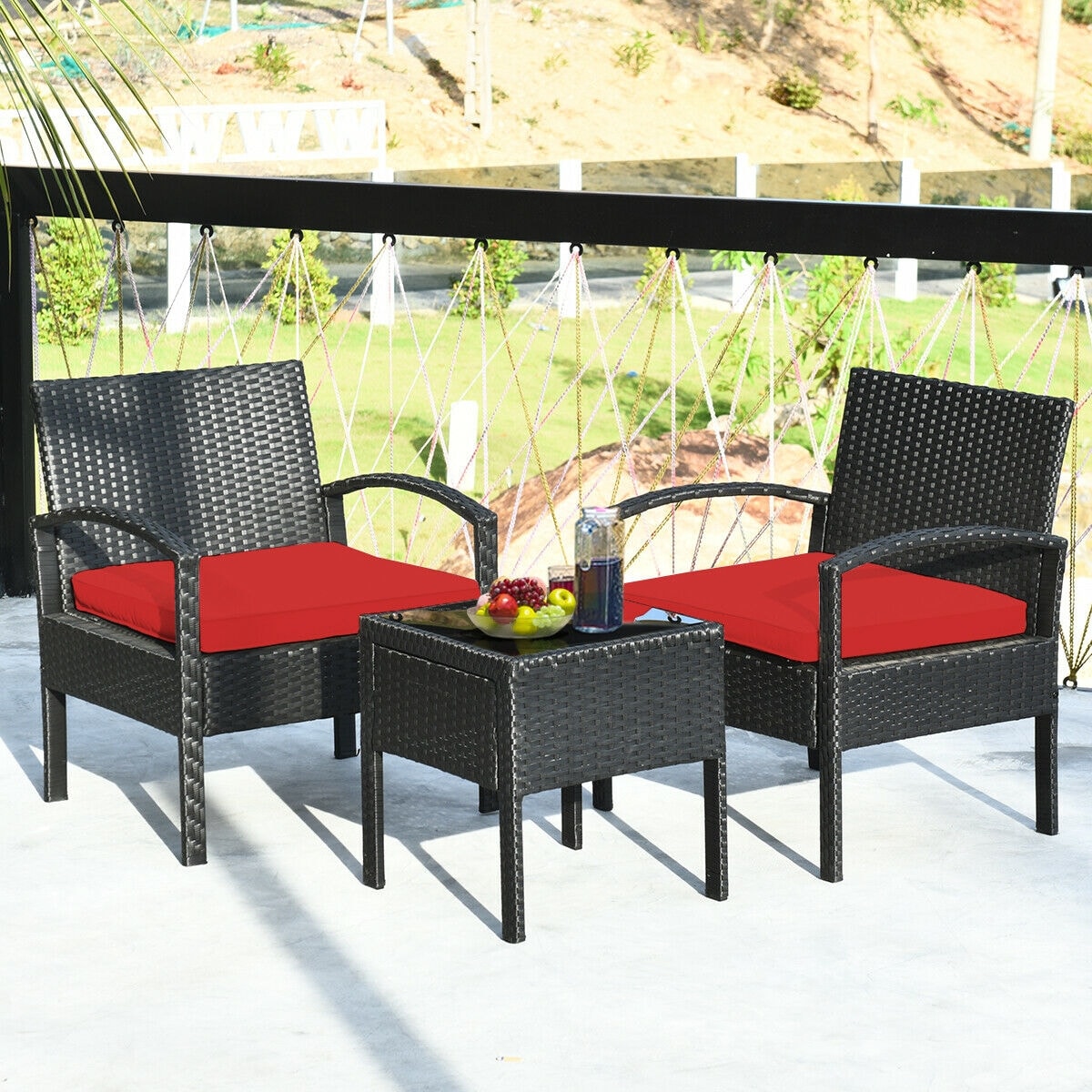 Clihome CWCH-HW63AC218RE Patio-Conversation-Sets - View #3