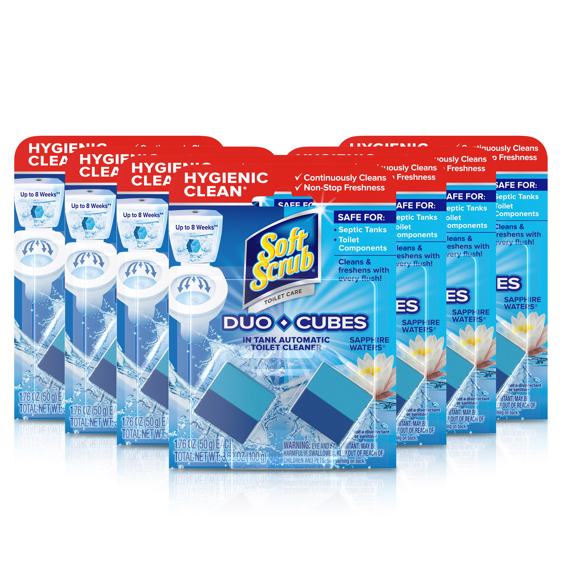 Soft Scrub 2645912 7-Pack 2-Count Sapphire Waters Toilet Bowl Cleaner