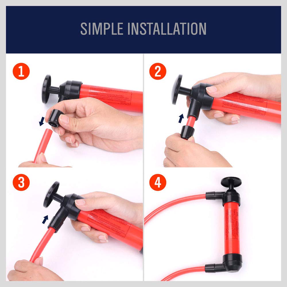 Etokfoks Multi Use ABS Liquid Transfer Pump Kit Efficient Siphon System ...